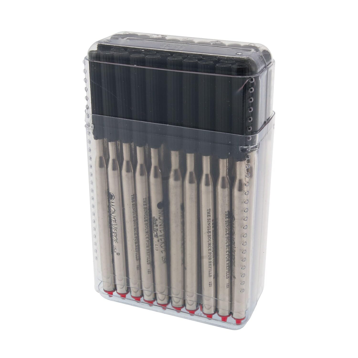MONTEVERDE Soft Roll Ballpoint Pen Refills for Lamy Pens - 50 Pack Red Ink (L134RD) - Smooth Writing for Office, School & Everyday Use