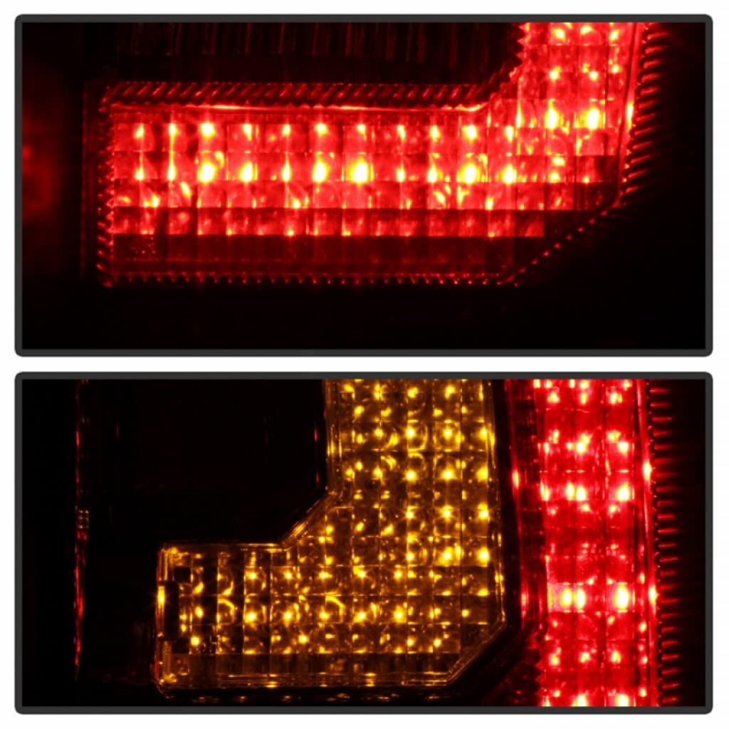 2007-2014 GMC Yukon LED Tail Lights Pair - V2 Black Smoke Style (5083425) | Enhanced Visibility & Style Upgrade for Night Driving & Custom Look