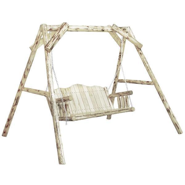 Montana Outdoor A-Frame Lawn Swing - Heavy Duty Steel Garden Swing for Patio, Backyard, and Porch - Perfect for Relaxing and Enjoying Nature