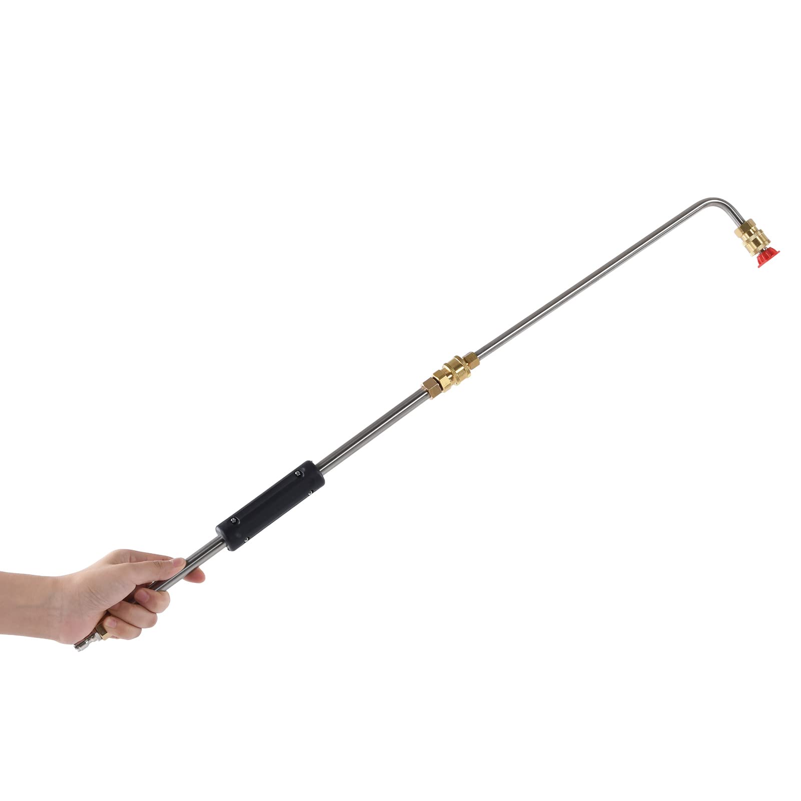 Hyuduo Pressure Washer Extension Wand - High Power Washer Wand with Gutter Cleaner Attachment for Deep Cleaning (Ideal for Driveways, Decks, Siding & Outdoor Surfaces)