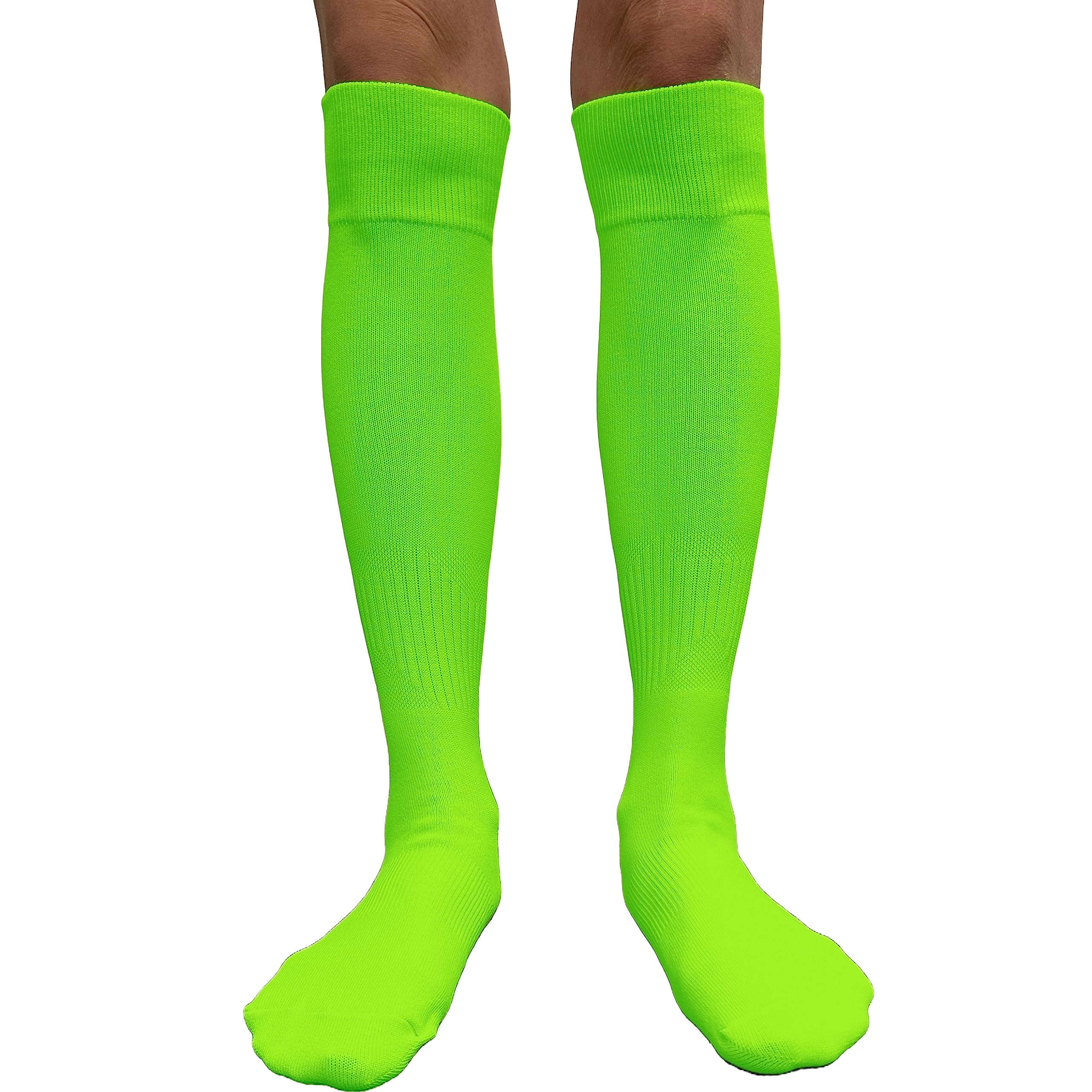 COUVER Affordable Polyester Soccer Knee High Socks - Breathable Sports Team Socks for Men & Women - Perfect for Soccer, Football, Running & Workout