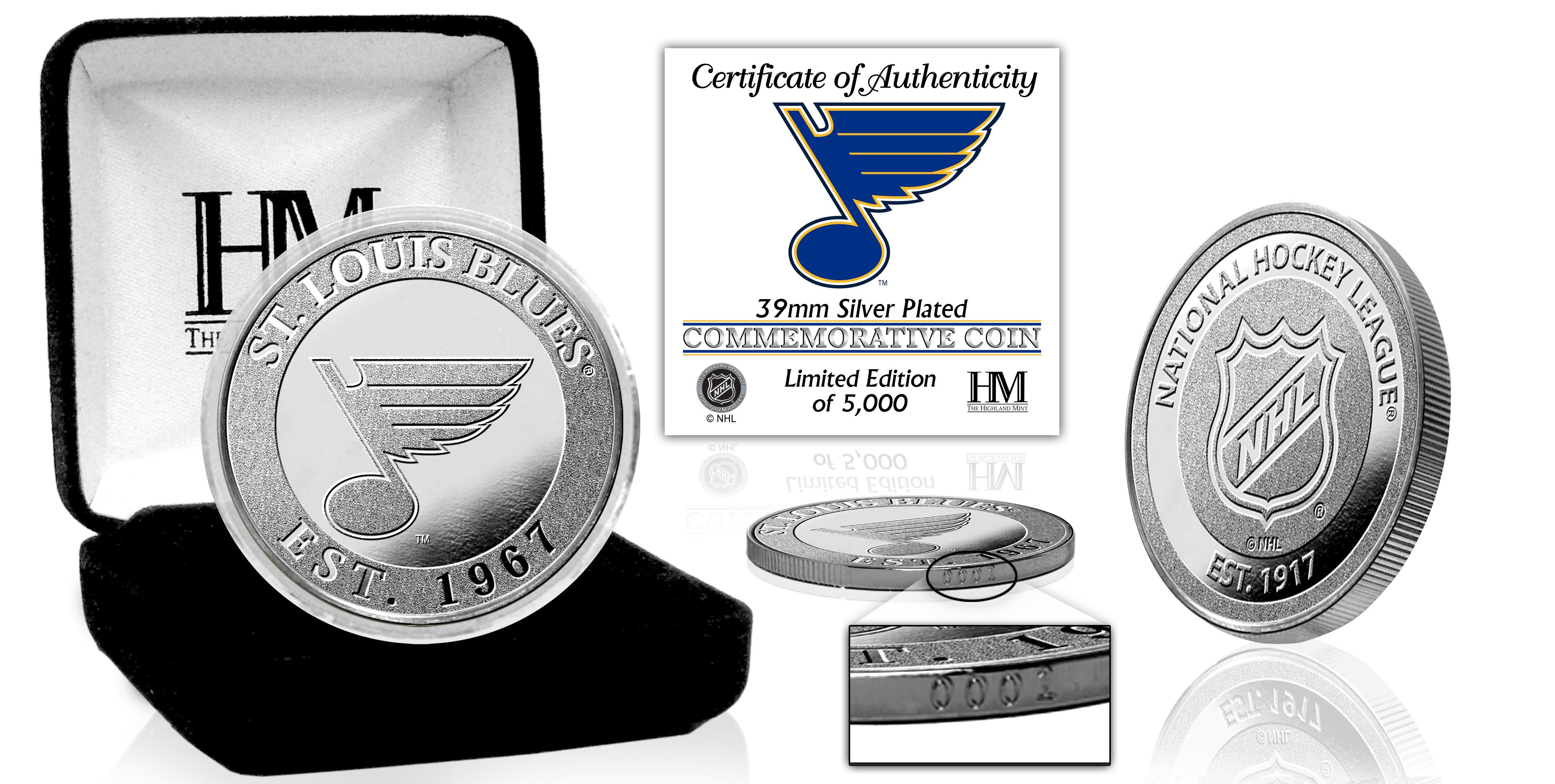 St. Louis Blues NHL Silver Mint Coin - Limited Edition Collectible for Hockey Fans - Perfect for Gifts, Memorabilia, and Sports Collections