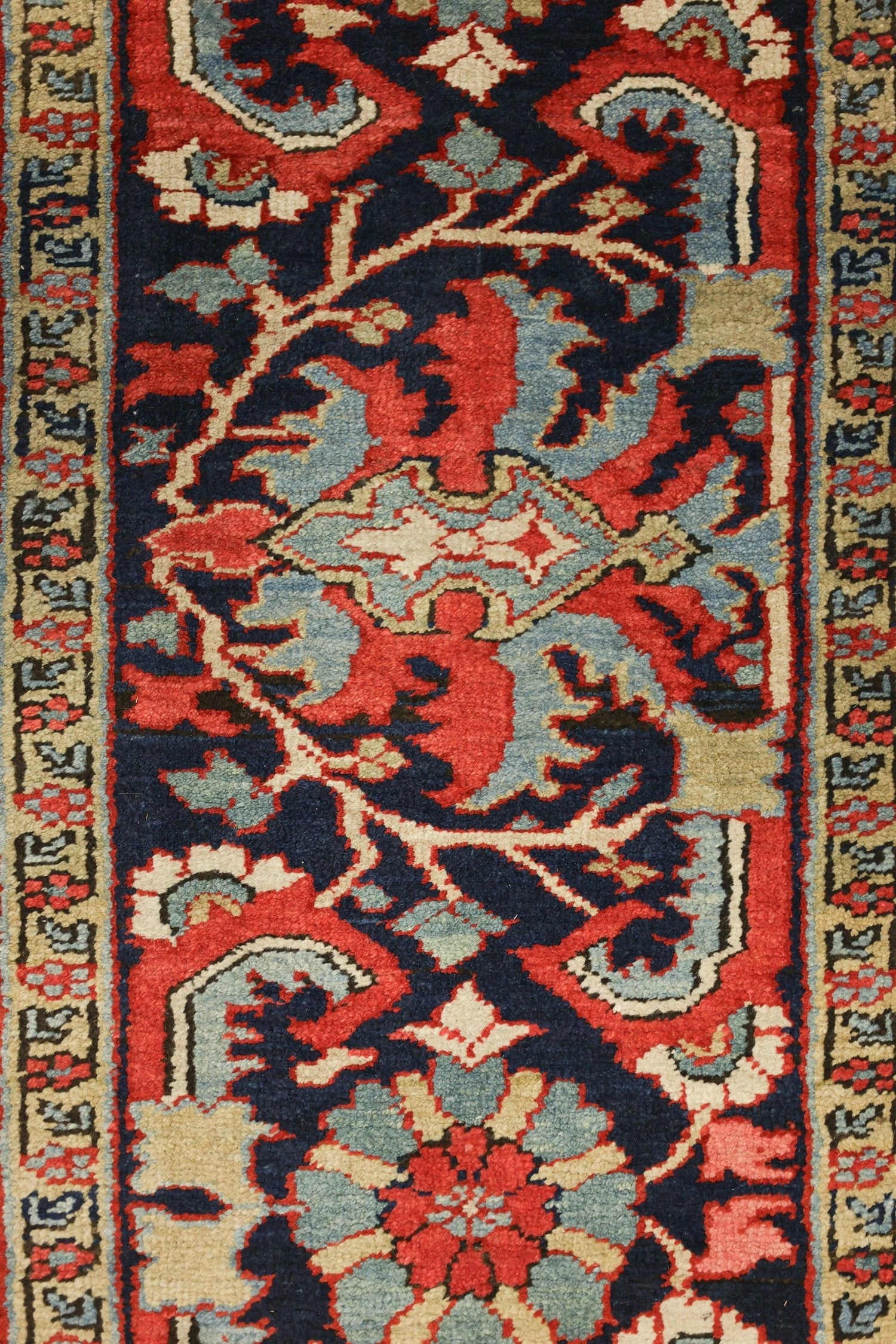 Antique Heriz Handwoven Tribal Rug J76450 - Authentic Persian Carpet for Living Room, Bedroom & Home Decor