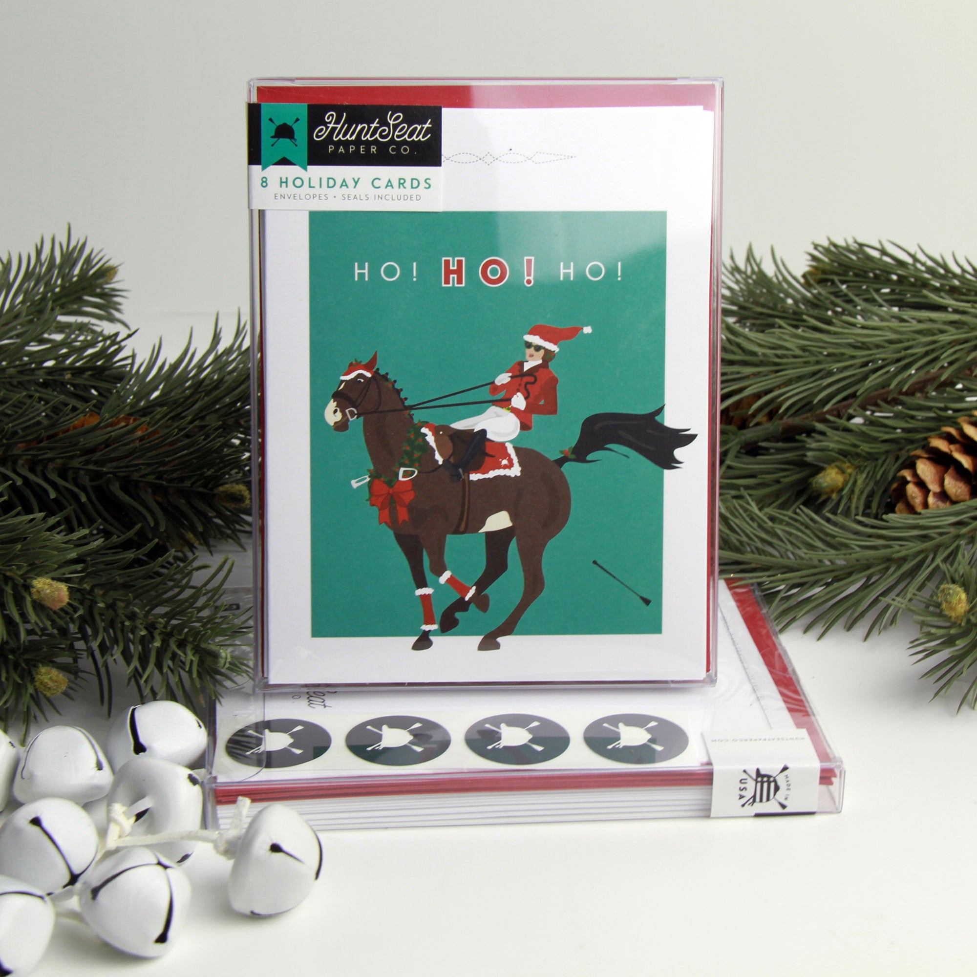 Festive Equestrian Christmas Cards - Holiday Greeting Cards for Horse Lovers - Perfect for Cowboy, Equestrian & Western Christmas Celebrations