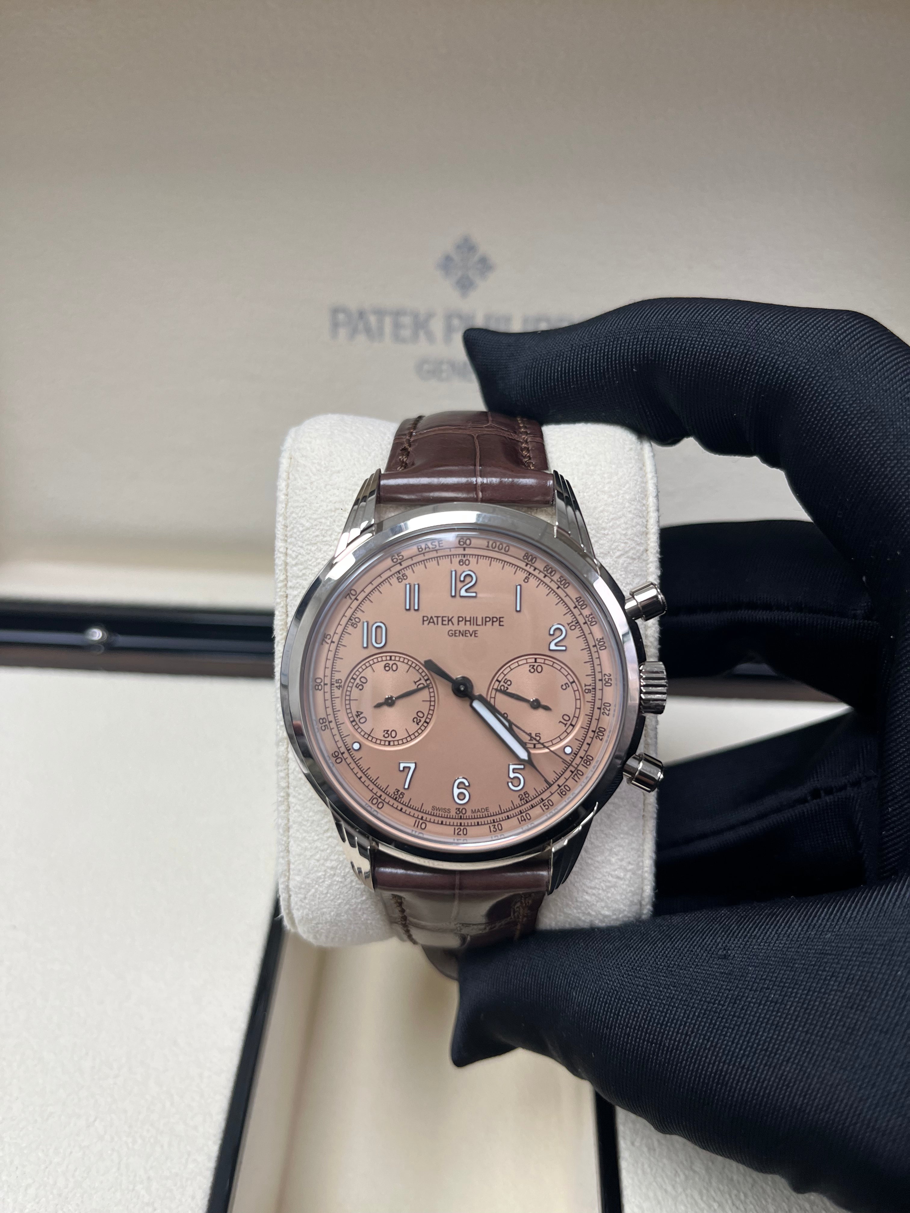 Patek Philippe Complications Salmon Dial 18K White Gold Men's Watch 5172G-010 | Luxury Dress Watch for Business & Formal Occasions