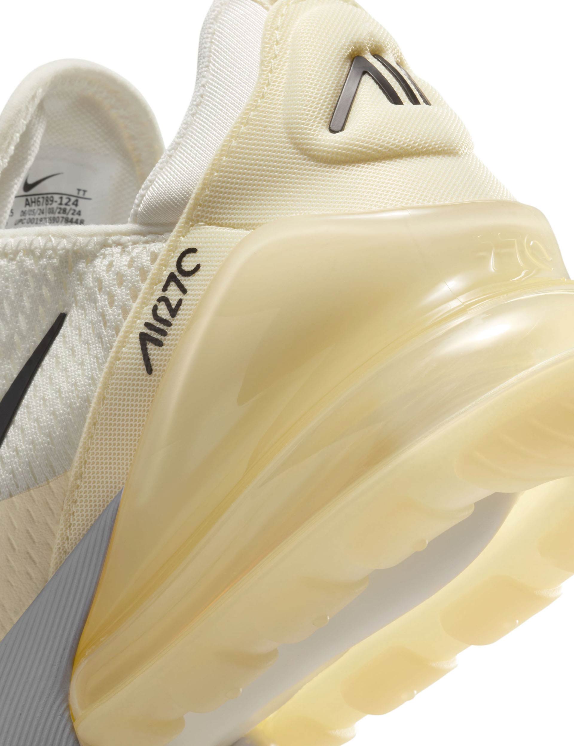 Nike Air Max 270 Running Shoes for Men & Women - Sail/Black/Coconut Milk/Pale Ivory - Comfortable Cushioned Sneakers for Jogging, Gym Workouts & Casual Wear