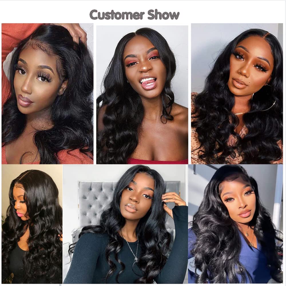 Aelinsi 100% Unprocessed Brazilian Virgin Human Hair Bundles - Body Wave 12A Grade (22, 24, 26 Inch) Natural Color Hair Extensions for Women | Perfect for Daily Wear, Styling, and Special Occasions