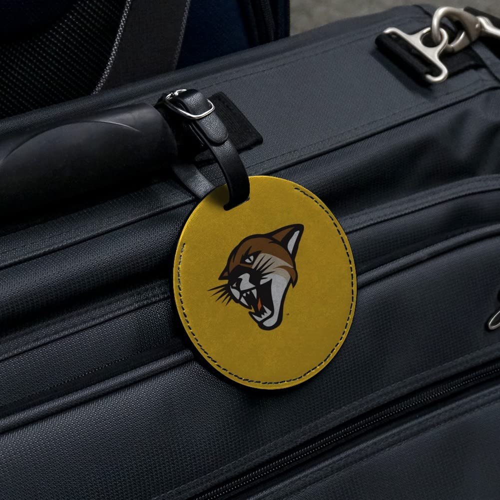 University of Vermont Genuine Leather Luggage Tag - Durable Carry-On ID Card Holder for Travel Bags - Perfect for College Students & Frequent Flyers