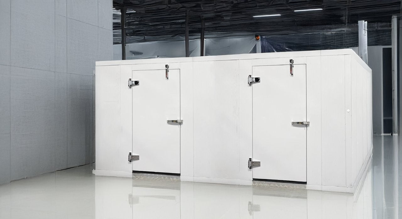 6x8 Walk-In Combo Cooler & Freezer with Floor & Top Mount Refrigeration - Commercial Kitchen, Restaurant, Grocery Store Cold Storage Solution