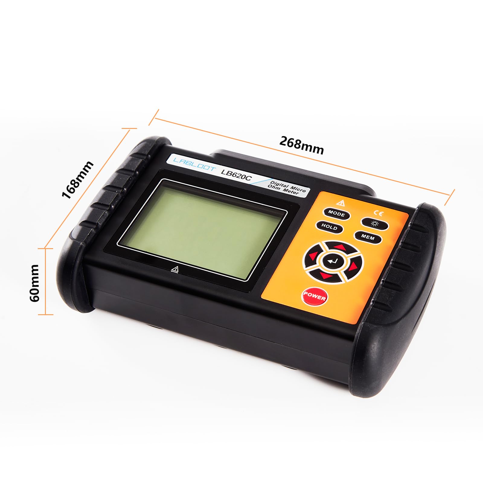 LB620C Digital DC Low Resistance Meter - High Precision Micro Ohmmeter for Equipotential Testing, Motor & Connector Resistance Measurement | Ideal for Electrical Engineering, Industrial Maintenance & Laboratory Use