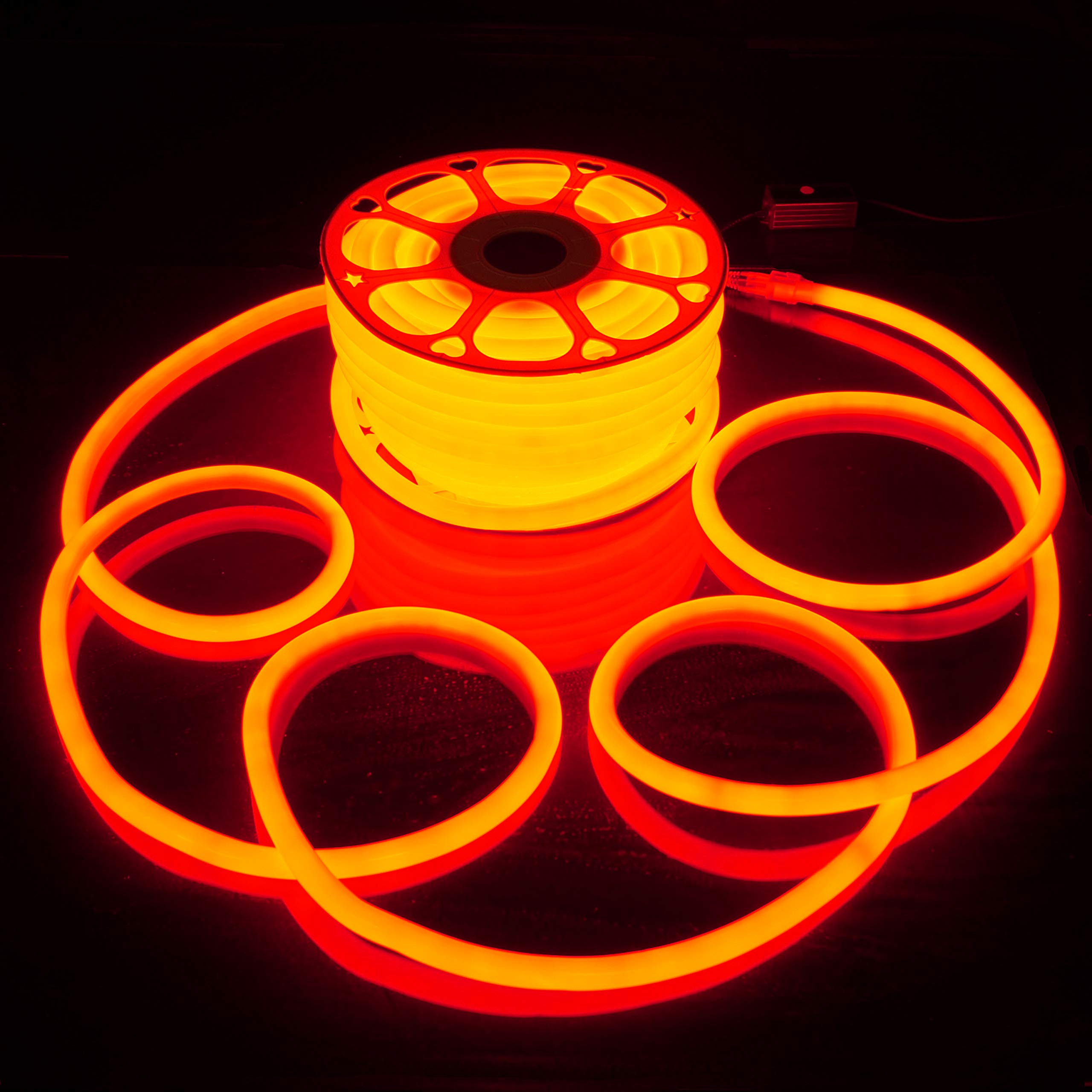 Russell LED Neon Rope Lights 100FT - Waterproof Flexible SMD Tube for Home & Party Decor