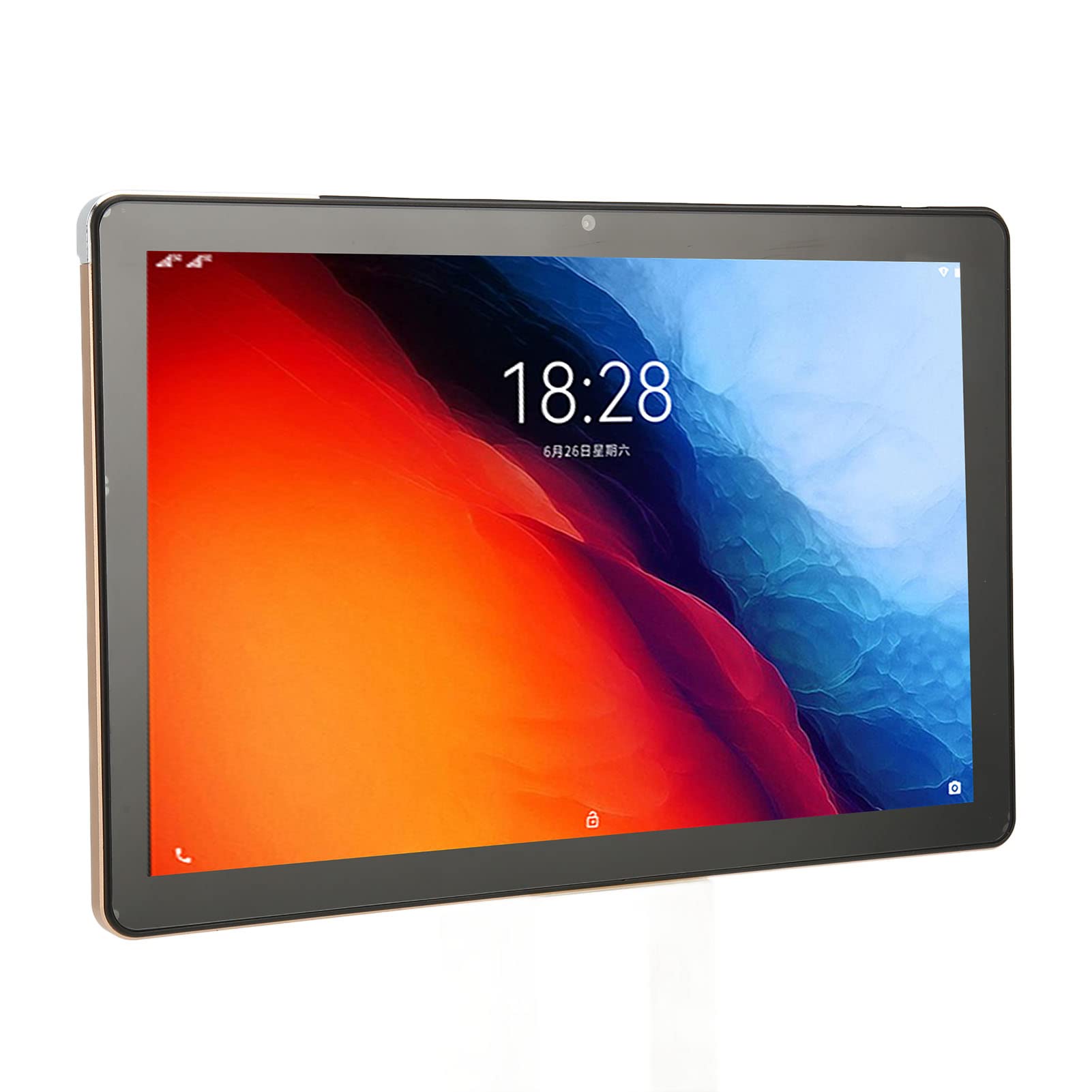 AMONIDA 10 Inch Tablet, Android 11.0 Gold Phone Tablet with 100-240V EU Plug for Study & Online Learning - Perfect for Students, Remote Work & Entertainment
