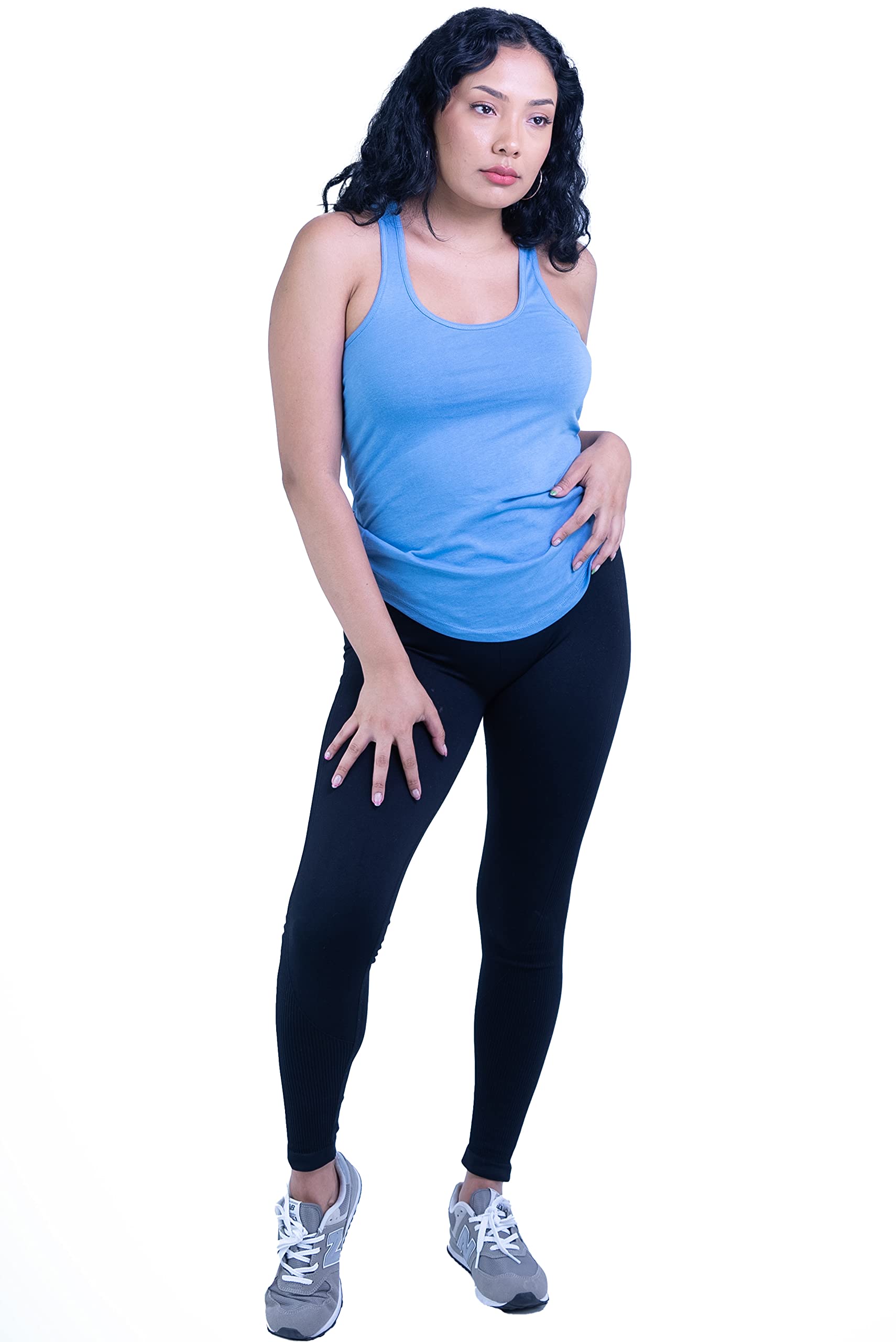 ShirtBANC Essentials Women's Racerback Tank Top - Soft Breathable Workout Shirts for Yoga, Running & Everyday Wear