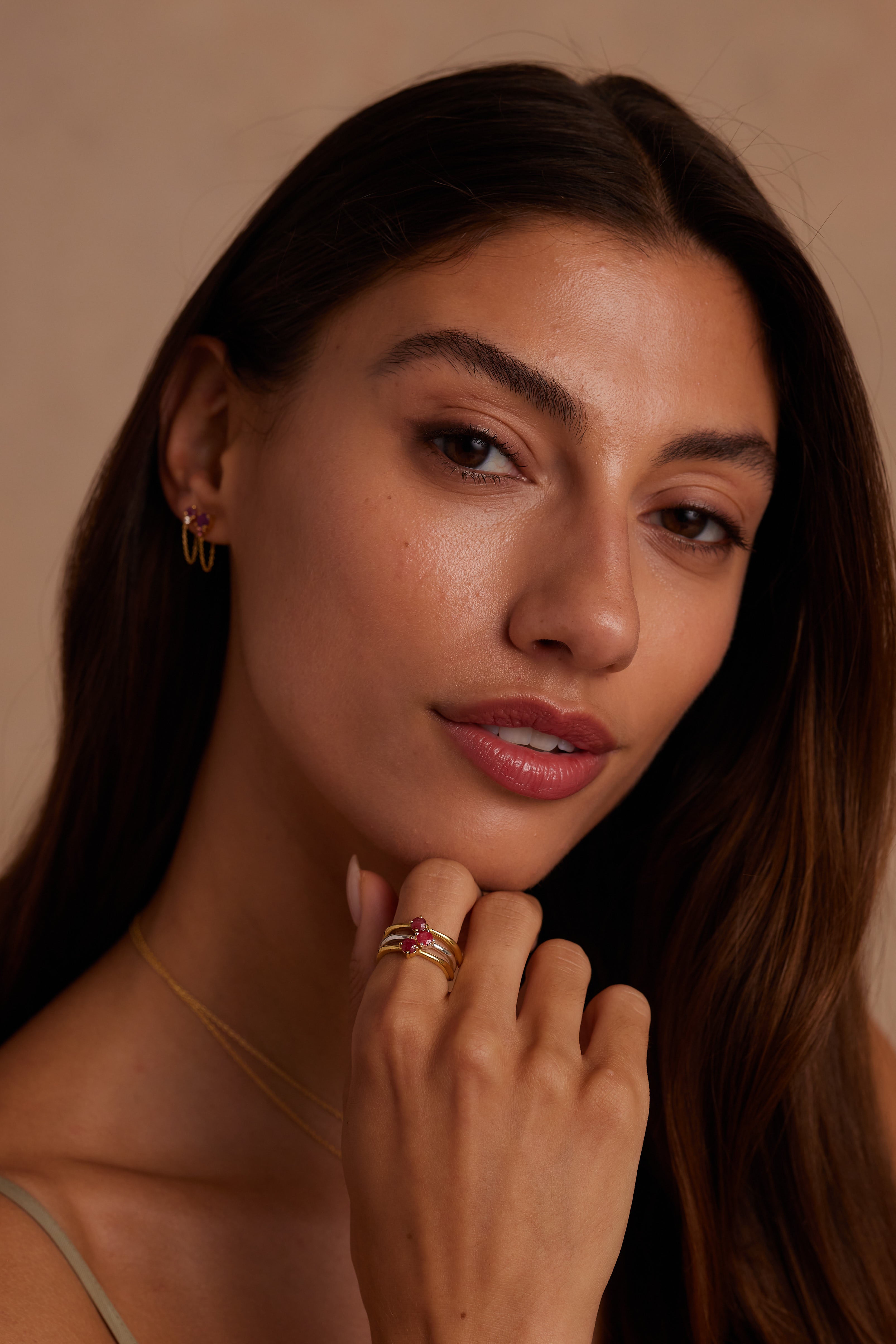 July Ruby Gold Birthstone Ring for Women - Elegant 14K Solid Gold July Birthstone Jewelry Gift for Birthday, Anniversary & Special Occasions
