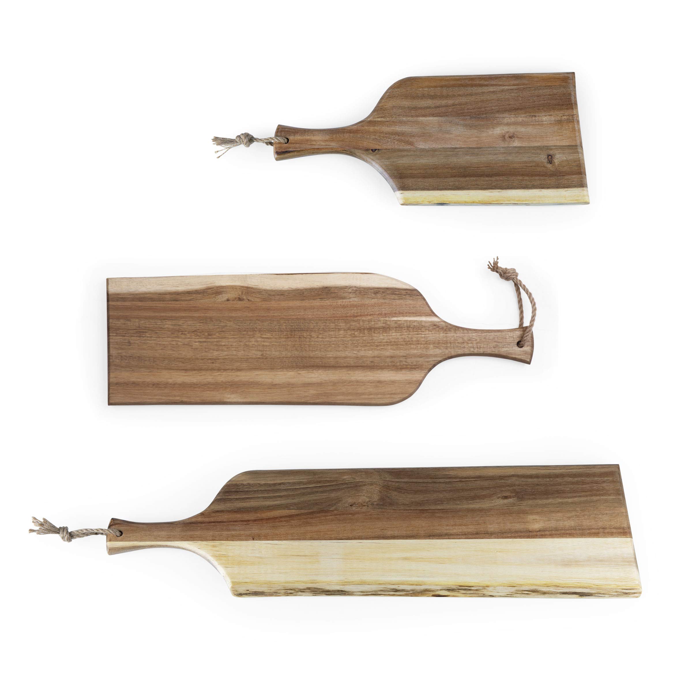 Premium Acacia Wood Charcuterie Board Set - 3 Sizes (18