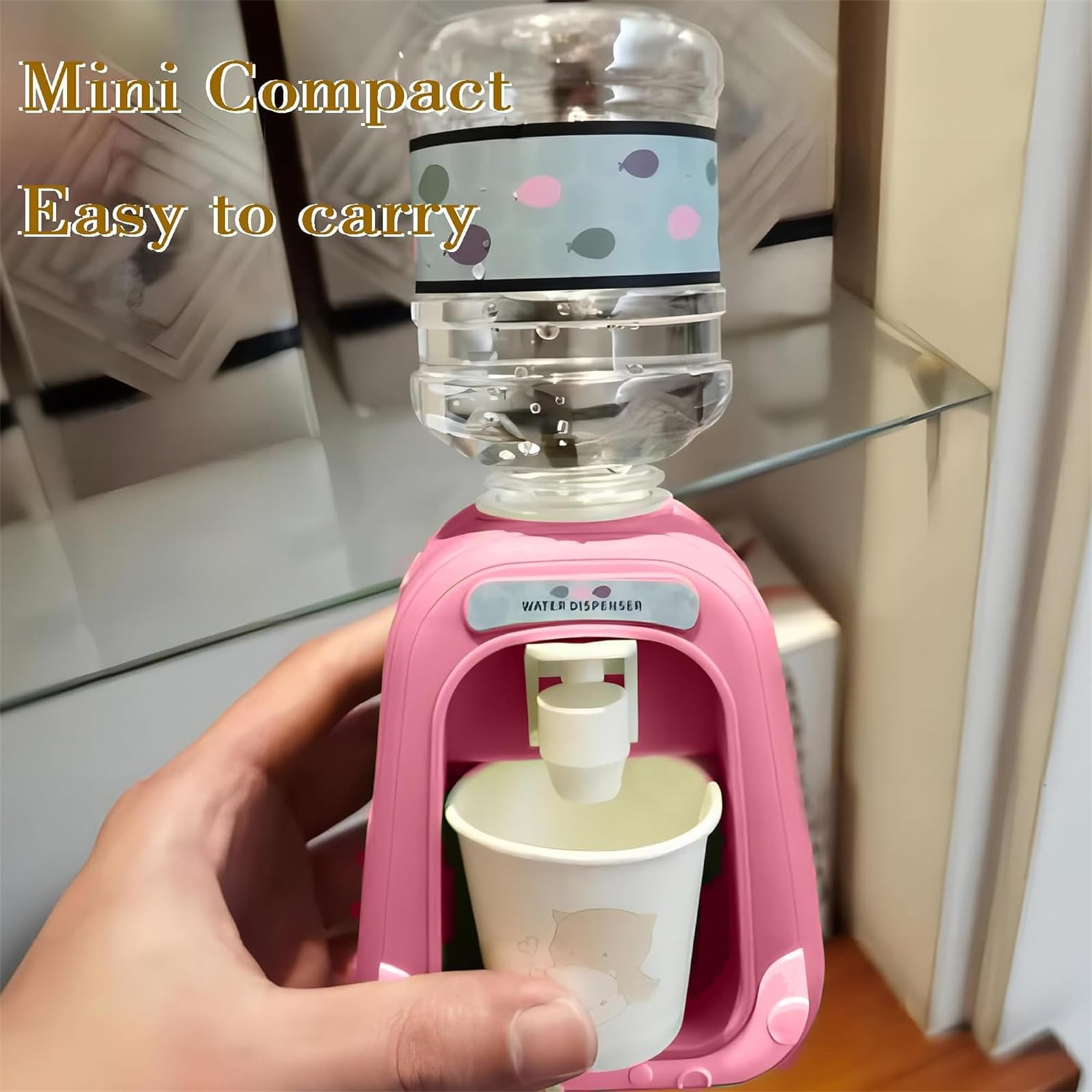 Bleumy Micellar Water Dispenser - Portable Makeup Remover Container with Pump, Mini Water Dispenser for Travel & Home Use | Perfect for Makeup Removal, Skincare & Beauty Routine