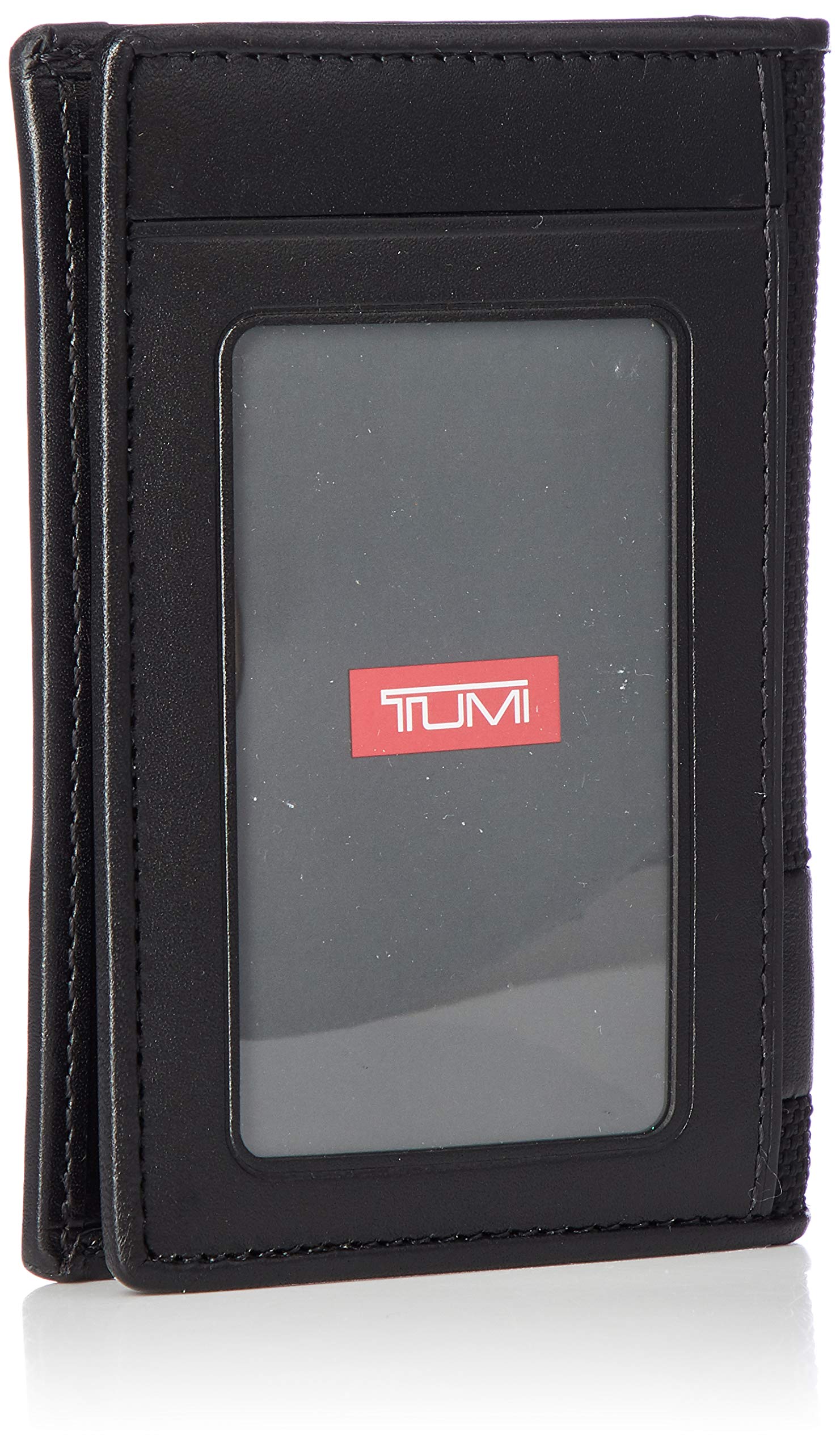 TUMI Men's Slim Leather Wallet - RFID Blocking Bifold Credit Card Holder for Travel & Everyday Use