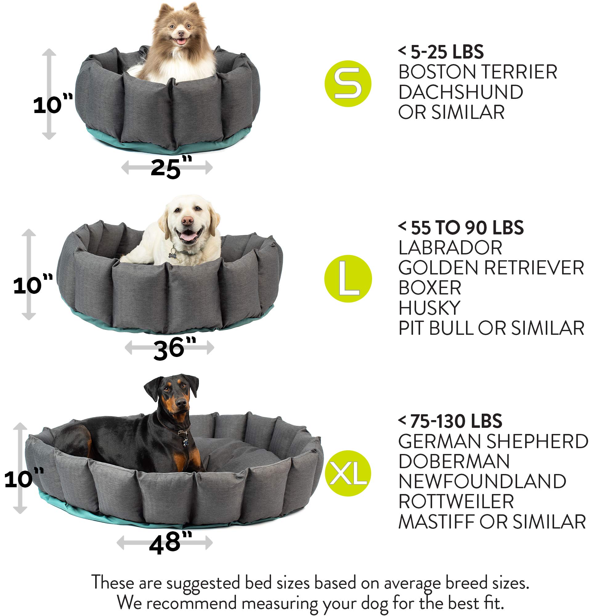 Hyper Pet's Deep Sleep Deluxe Durable Dog Bed – XXL 48