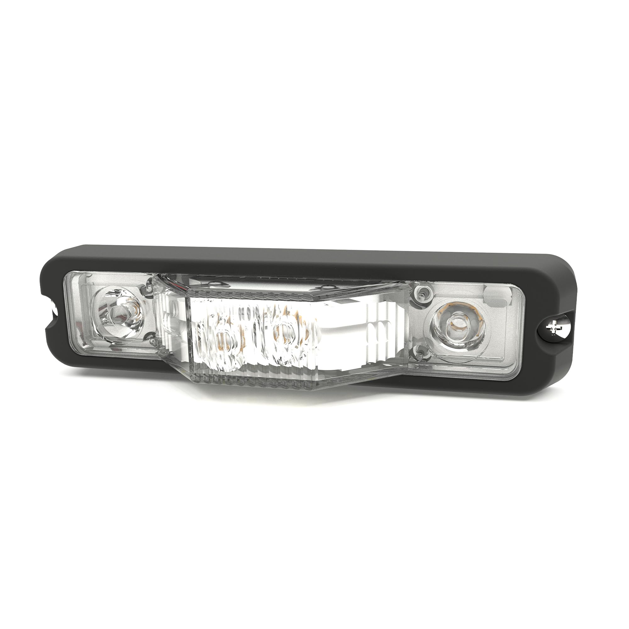 Amber & Clear LED Warning Light - High Visibility Safety Beacon for Vehicles, Construction, Emergency & Hazard Zones - Perfect for Trucks, Roadside Assistance & Work Zones