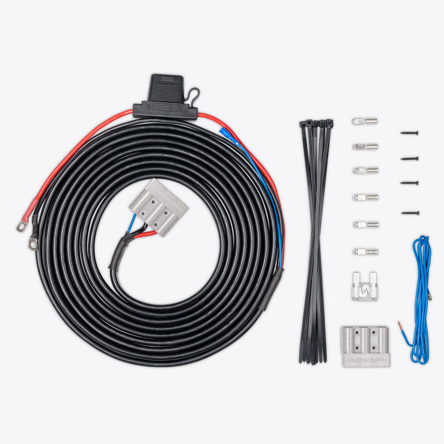 25A DC to DC Charger Wiring Kit for RVs, Boats & Solar Systems - Heavy Duty Power Converter with Waterproof Connectors