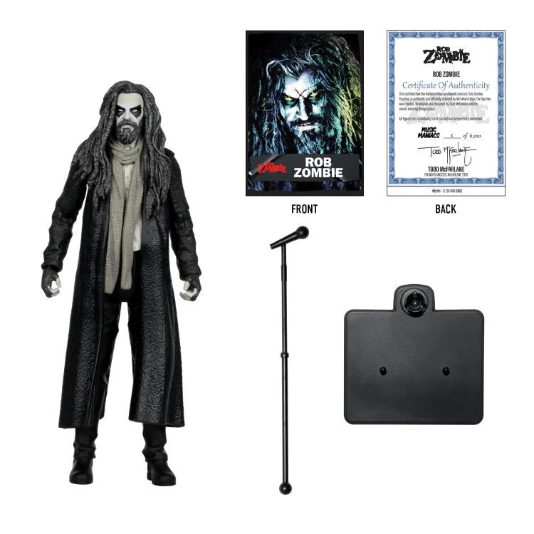 Music Maniacs Rob Zombie 6 Figure Limited Edition Collectible - Perfect for Horror Fans & Music Memorabilia Collectors