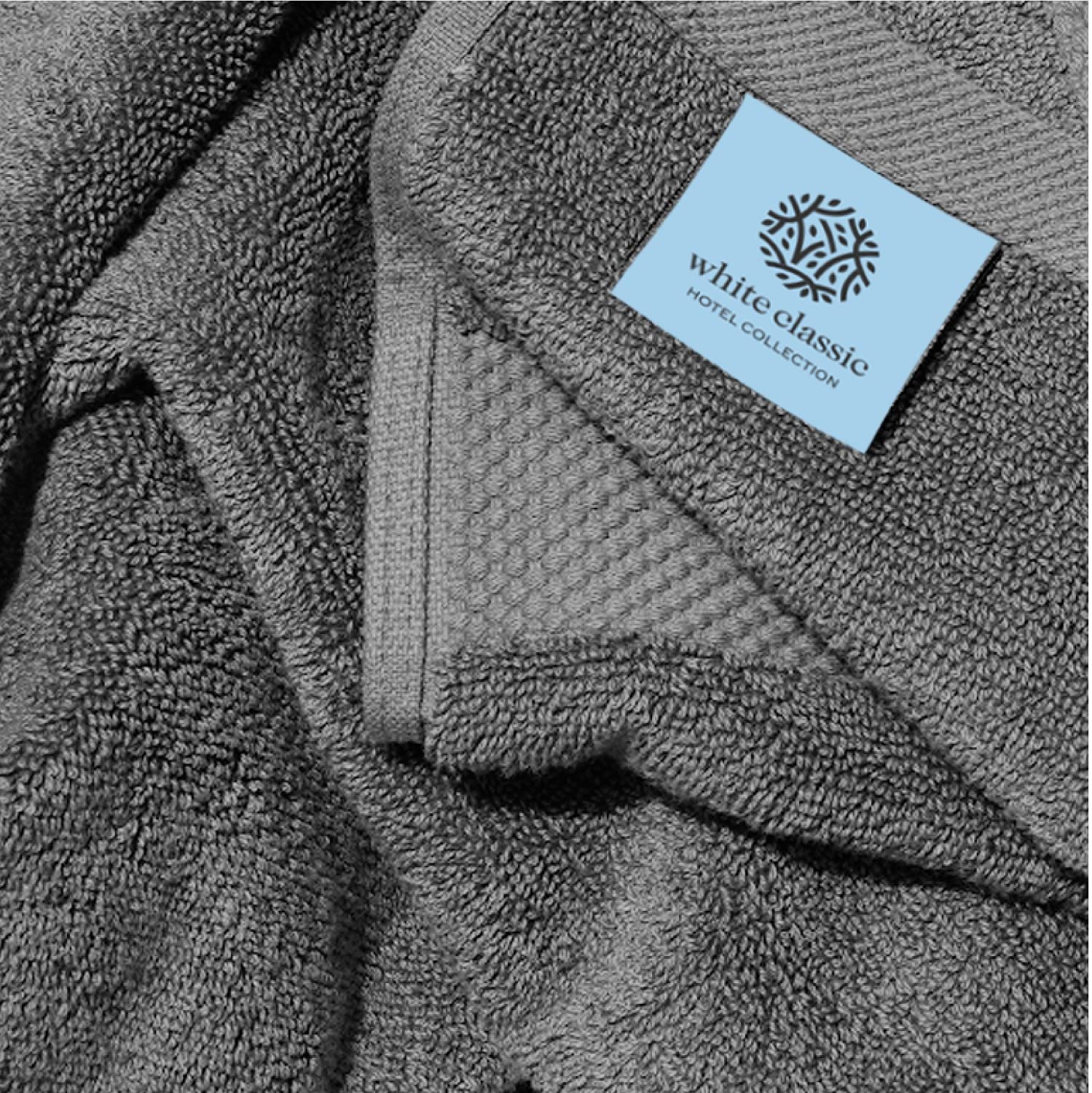 Premium 100% Cotton Luxury Bath Towels Set of 4 - Extra Large 27x54 Inch, 700 GSM Ultra Soft & Absorbent - Hotel Quality Bathroom Towels for Spa, Gym, Pool & Guest Use (Gray)