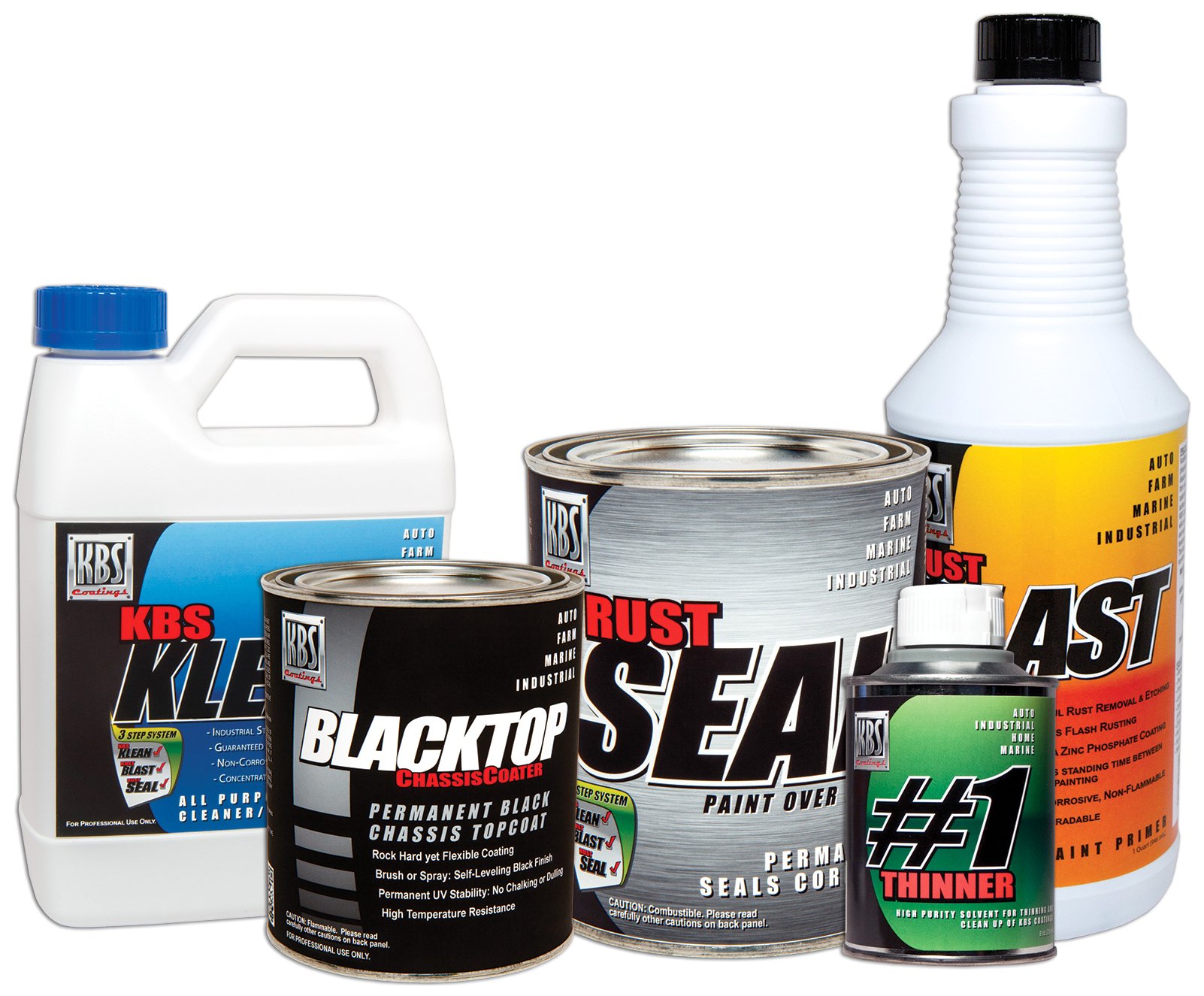 KBS Coatings 5750301 Gloss Black & Silver All-In-One Chassis Kit for Car, Truck & Motorcycle Restoration | Rust Protection & Durable Finish