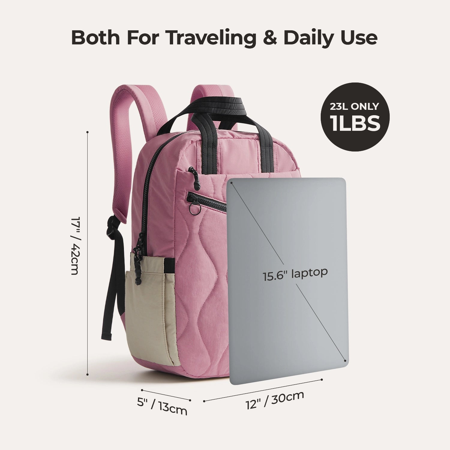 Paz 23L Lightweight Waterproof Hiking Backpack for Men & Women - Durable Travel Daypack for Outdoor Camping, Hiking, School & Work Commute
