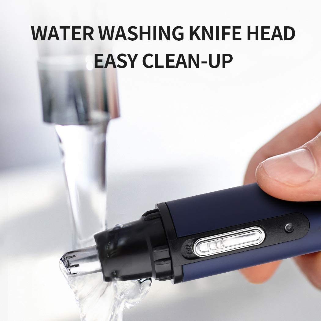 Professional USB Rechargeable Ear & Nose Hair Trimmer for Men - Electric Nose & Ear Hair Clipper - Painless Grooming for Beards, Eyebrows & Body - Perfect for Travel & Home Use