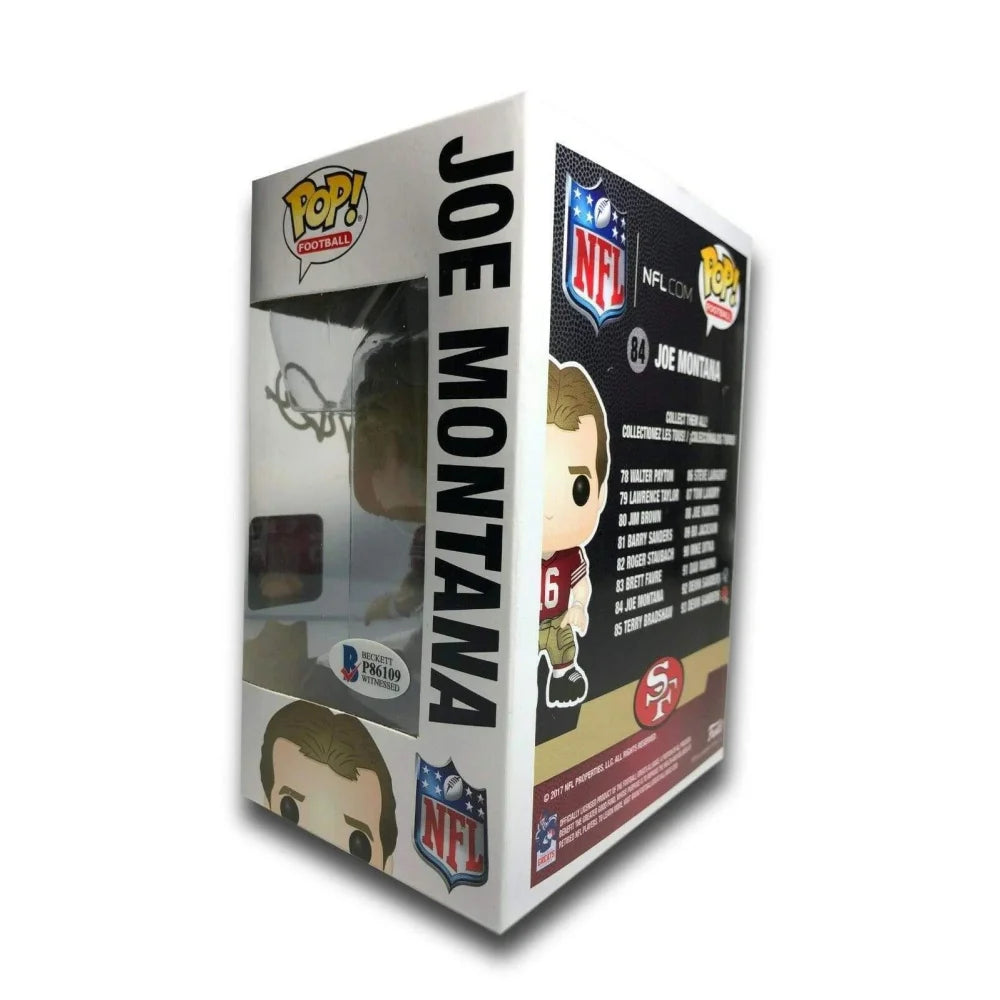 Joe Montana Autographed Funko Pop Vinyl Figure with BAS COA - San Francisco 49ers #84 NFL Collectible - Perfect for Sports Memorabilia Displays, Man Cave Decor & Football Fan Gifts
