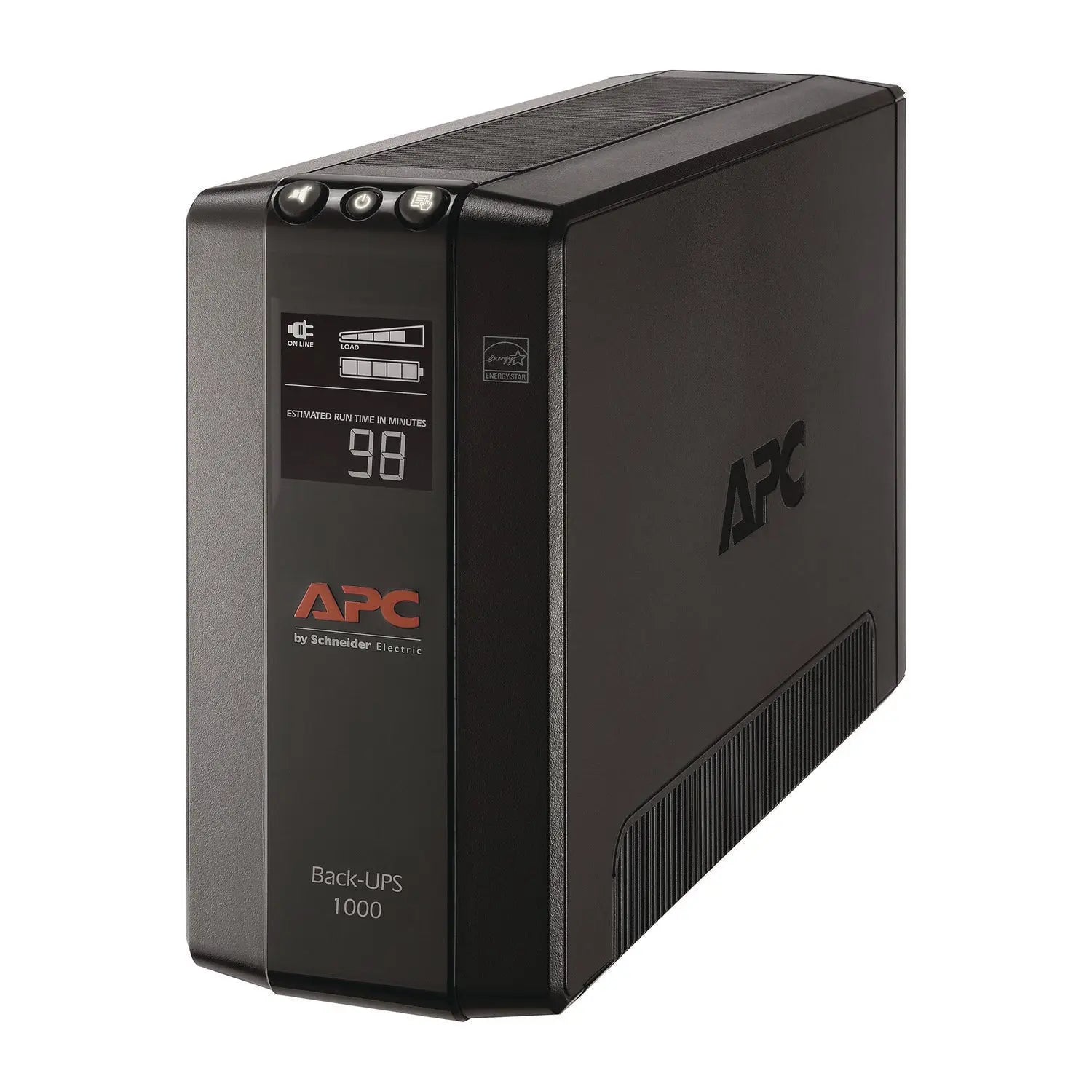 APC Back UPS Pro 1000VA Compact Tower Battery Backup & Surge Protector with LCD Display, 8 Outlets, USB Charging (1103J) - Power Protection for Home Office, Gaming PC & Electronics