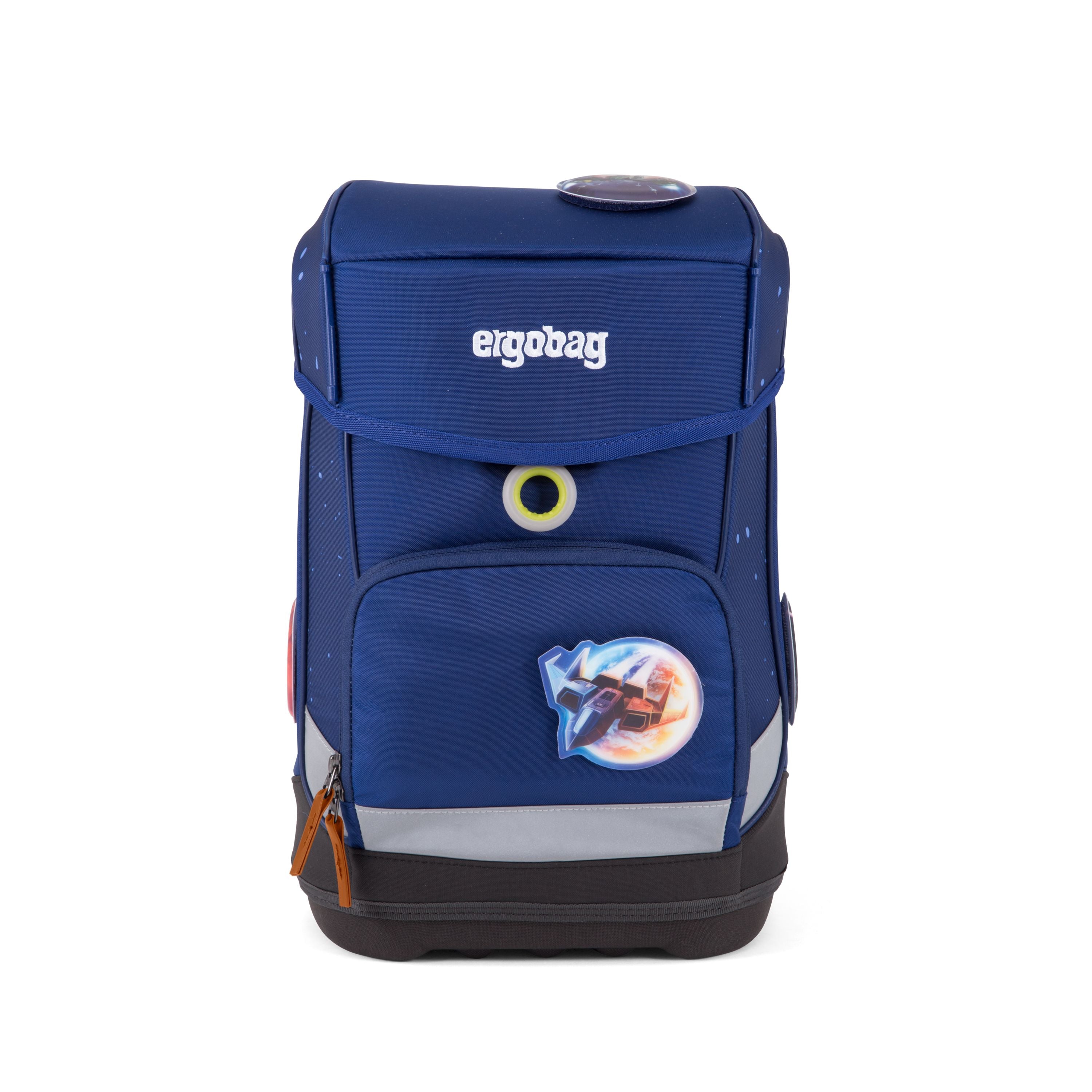 Ergobag Cubo Slim Backpack for Kids - Blue Sparkles Design | Lightweight & Durable School Bag for Boys & Girls | Perfect for School, Travel & Outdoor Adventures