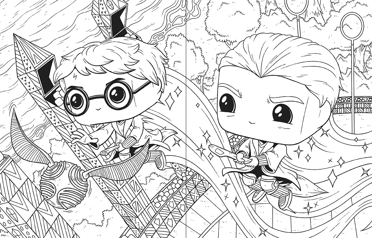 Funko Pop! Harry Potter Coloring Book - Official Collectible Art Book for Kids & Adults | Perfect for Gifts, Relaxation & Harry Potter Fans