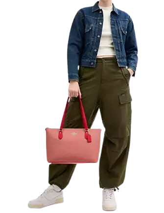 Coach Gallery Tote Bag in Colorblock - Stylish Leather Handbag for Women | Perfect for Work, Travel & Everyday Use