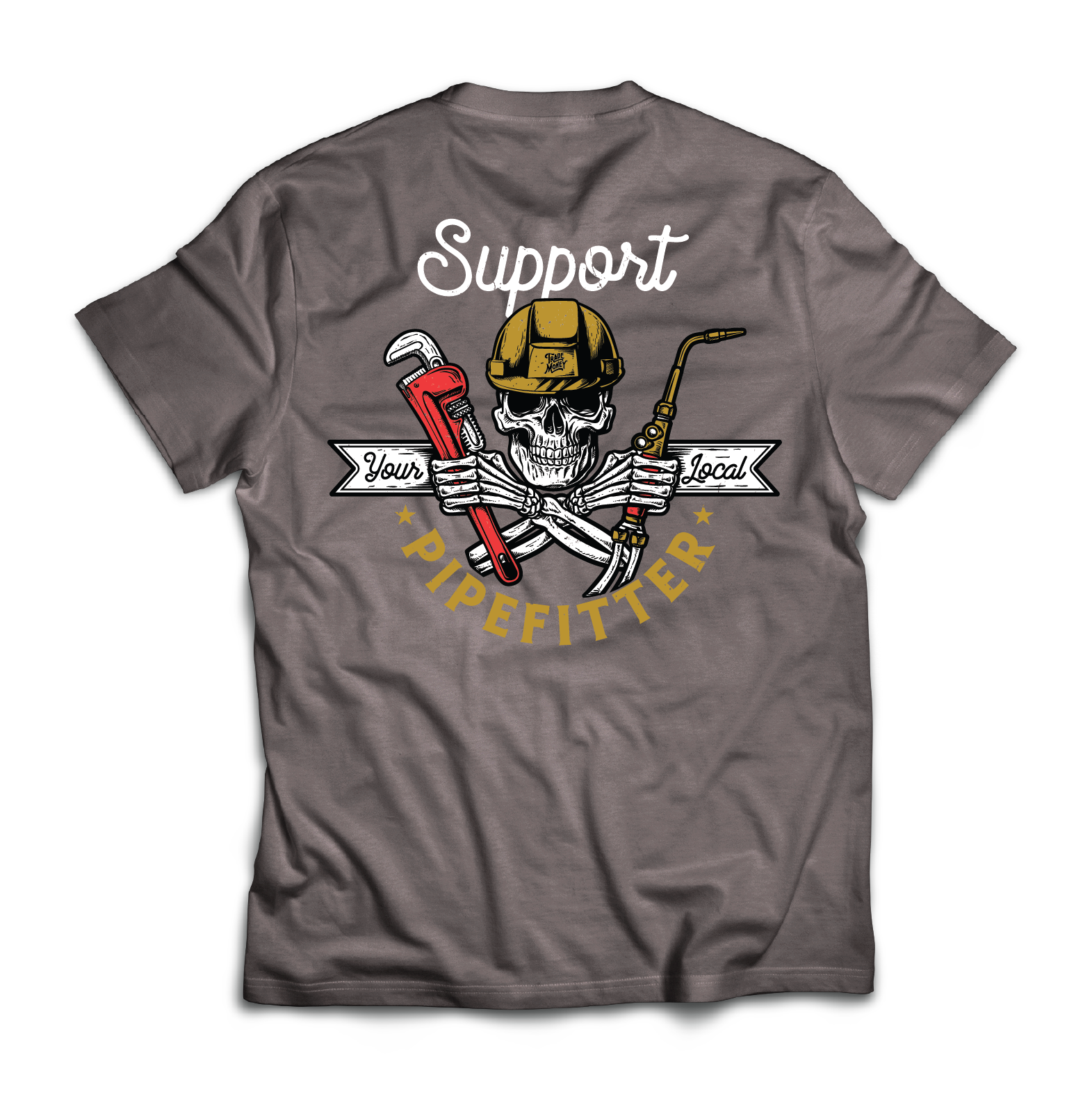 Premium Grey Pipefitter Support Gear - Durable Workwear for Professional Plumbers & Pipefitters - Perfect for Construction Sites & Industrial Work Environments
