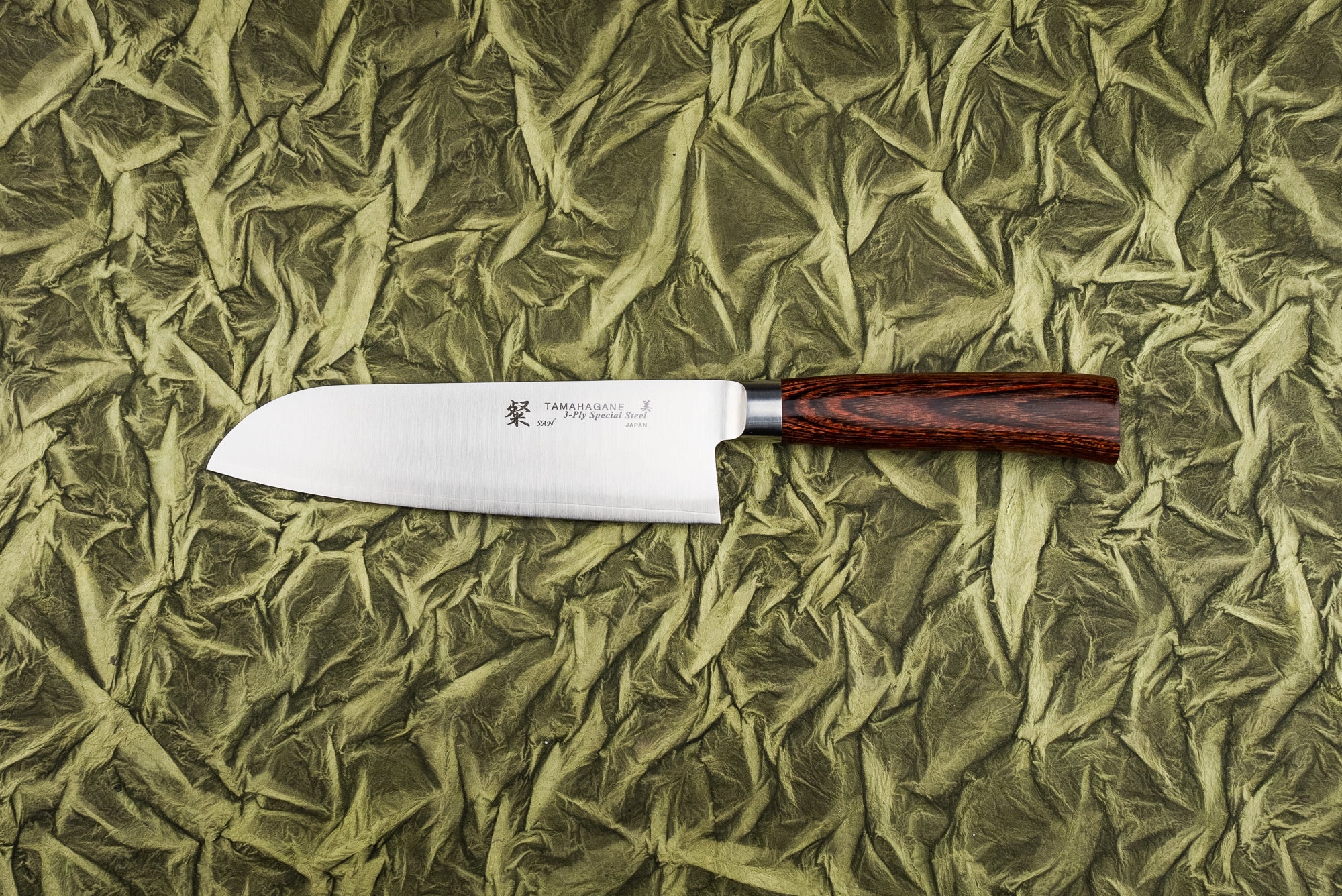 Premium Tamahagane Santoku Knife 7-inch (175mm) - High Carbon Steel Japanese Kitchen Knife for Slicing, Dicing & Chopping - Perfect for Home Chefs & Professional Cooking