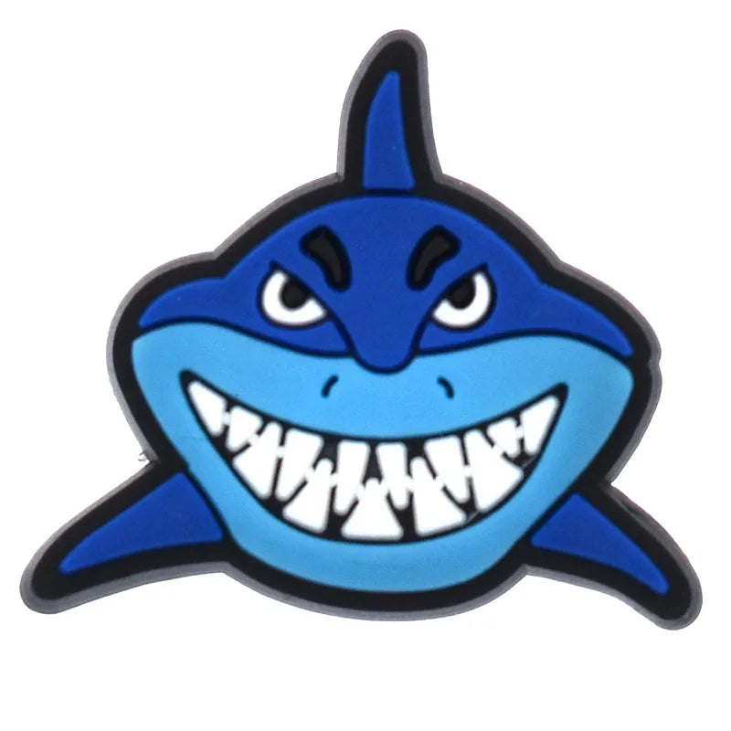 1Pcs Shark Shoe Charms Pin for Crocs - Cute Shoe Decorations for Kids & Adults - Perfect for Christmas, Birthday Parties & Gifts - Unisex Fashion Accessory for Casual Wear & Jibbitz Collection