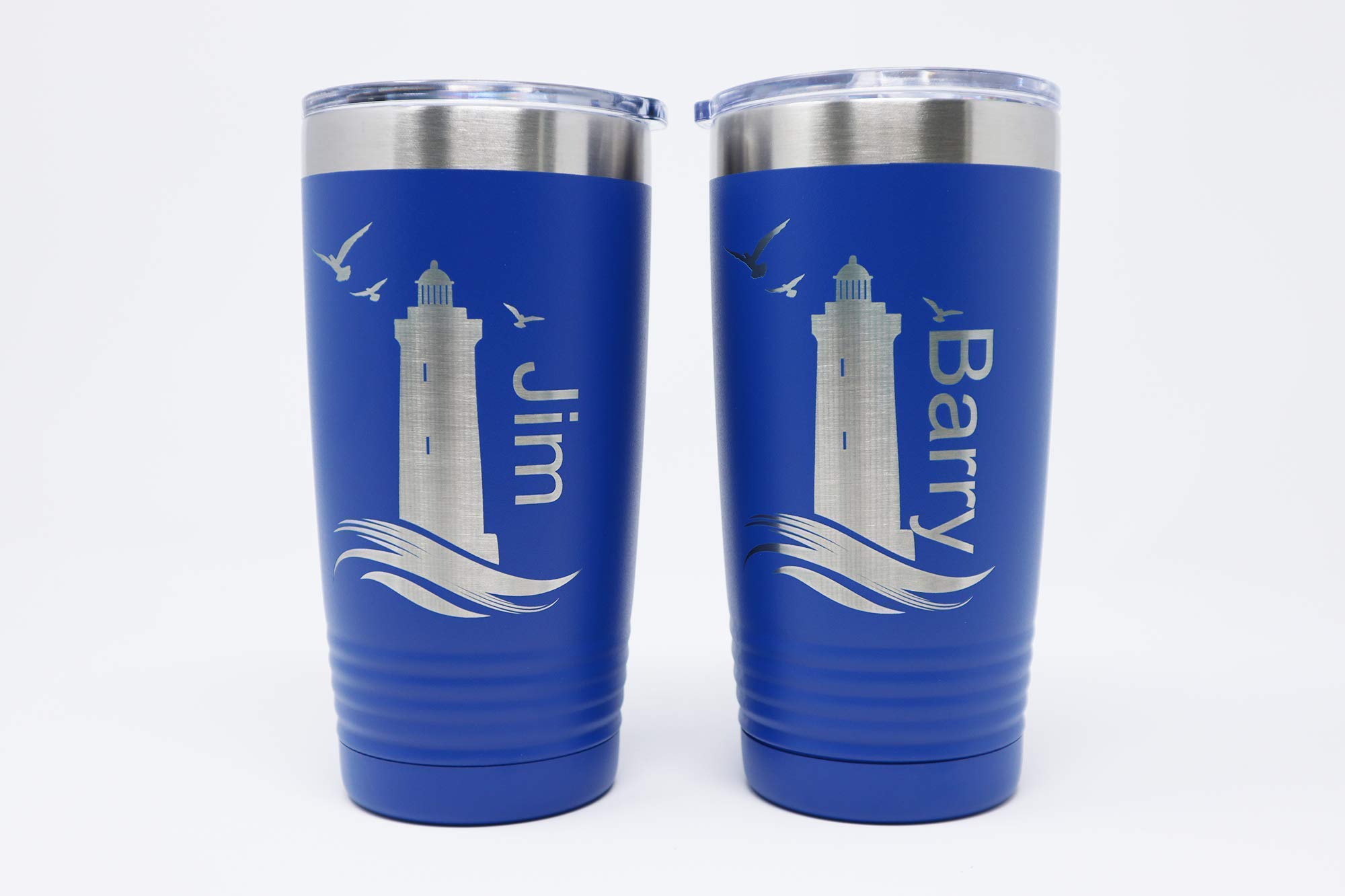 Personalized Engraved 20 oz Stainless Steel Tumbler with Lid - Custom Name Insulated Travel Mug for Coffee, Tea & Cold Drinks - Perfect for Office, Gym, Camping & Outdoor Activities