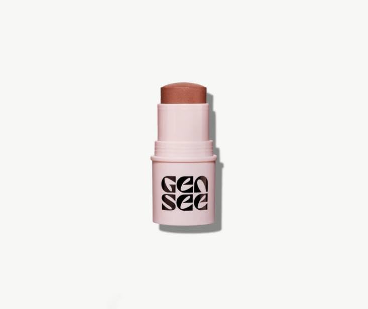 Gen See Straight Flush Glow Stick - Terra 05 Bronzing Glow Stick with Collagen Infused Premium Korean Sheet Mask | Hydrating Facial Skincare for Daily Glow & Night Routine
