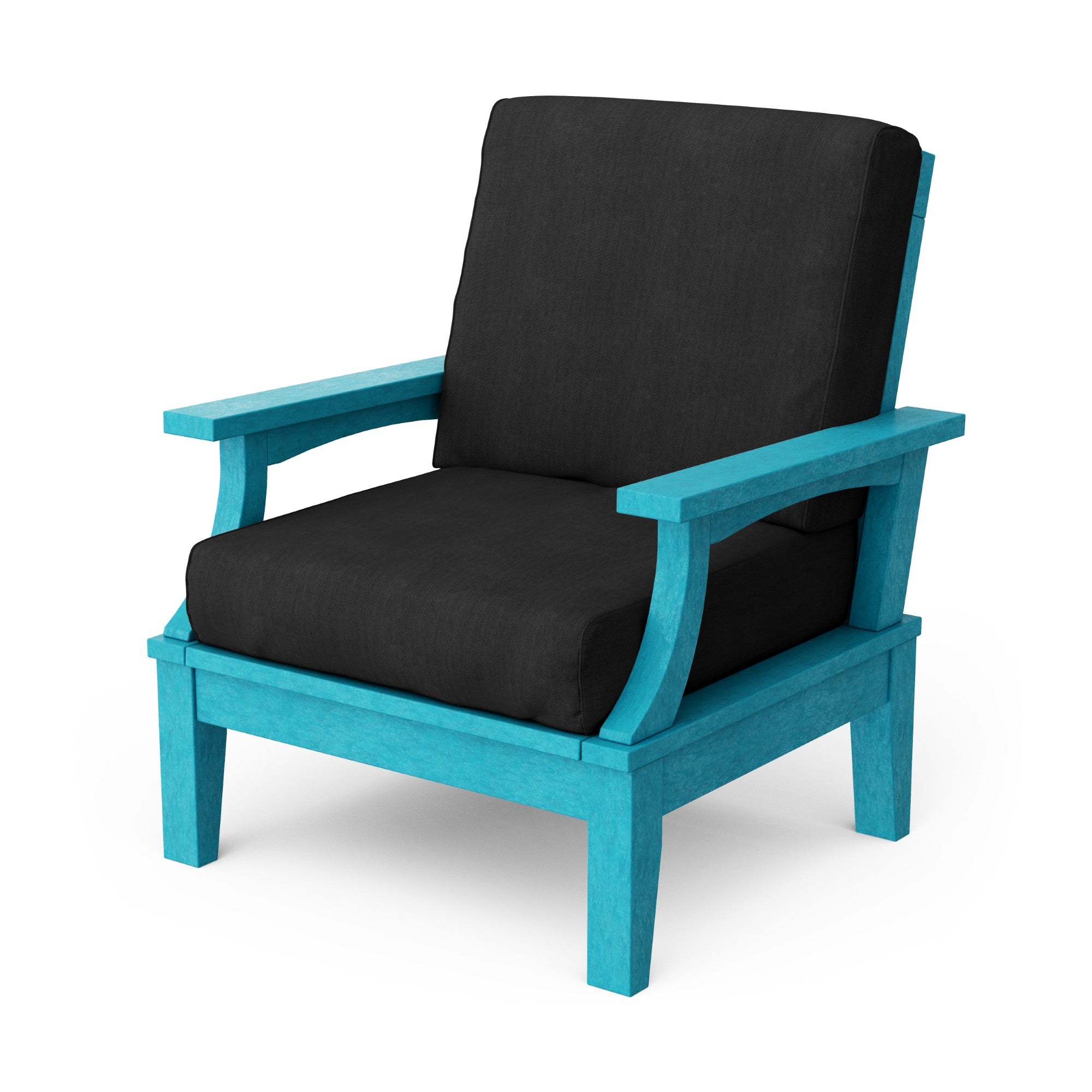 Heritage Deep Seating Patio Chair with Weather-Resistant Cushions - Outdoor Lounge Furniture for Garden, Poolside & Backyard Relaxation