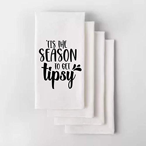 Funny Christmas Tea Towel - Holiday Kitchen Dish Towel with Humorous Designs | Perfect for Holiday Cooking, Baking & Festive Home Decor