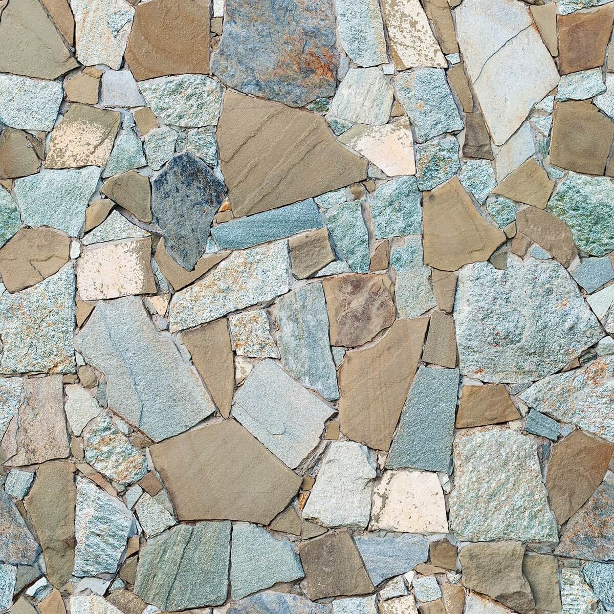 Blue and Brown Stone Texture Peel and Stick Removable Wallpaper - Self-Adhesive Decorative Wall Covering for Home, Office, and Rental Spaces - Easy DIY Installation for Accent Walls and Room Makeovers