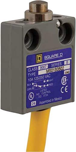 SPDT Limit Switch with Plunger - NEMA 1, 2, 4, 6, 6P, 12, 13 Rated - Ideal for Industrial Automation & Machinery Safety Control