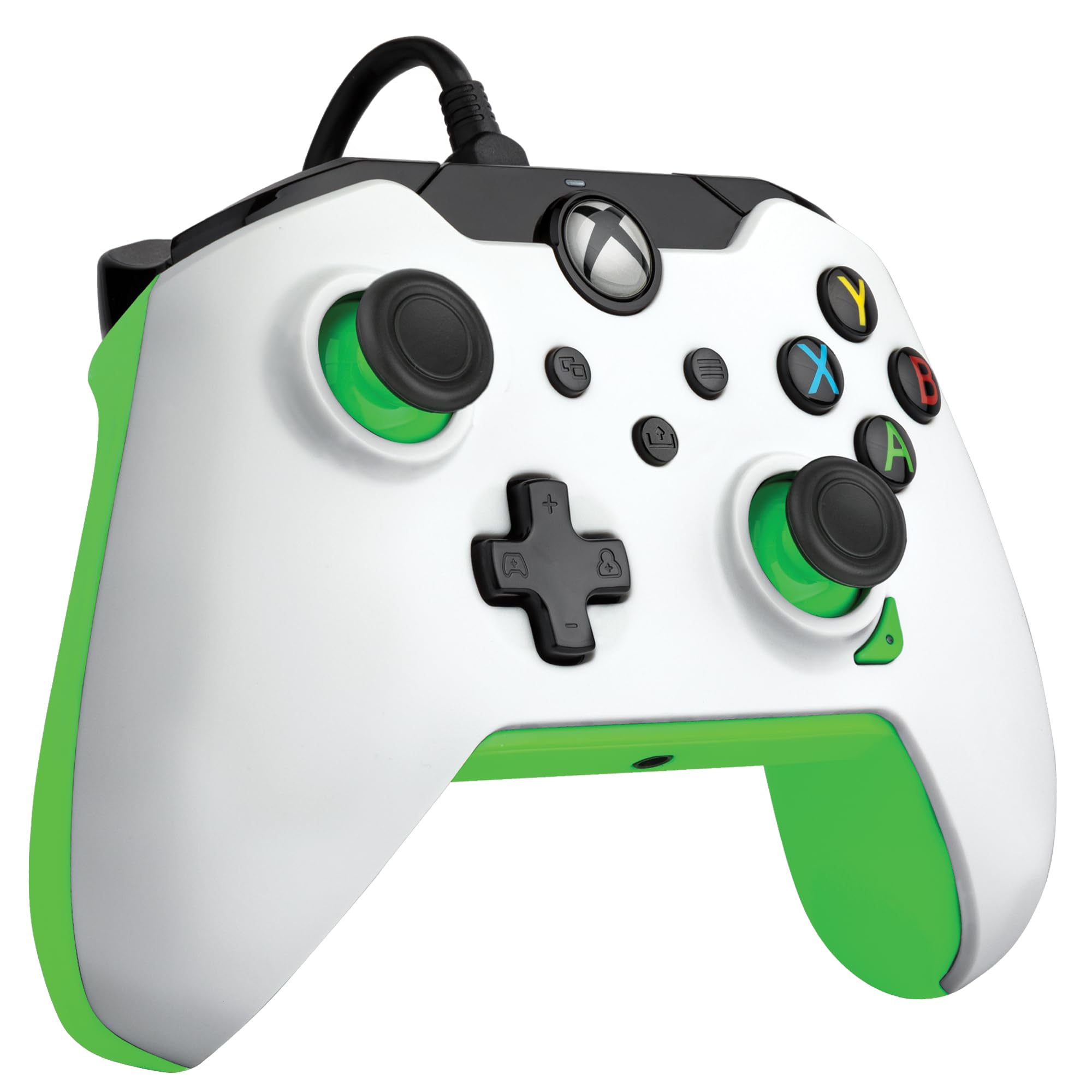 PDP Wired Gaming Controller for Xbox Series X|S & Xbox One - Officially Licensed Neon White Gamepad | Perfect for Competitive Gaming & Long Play Sessions