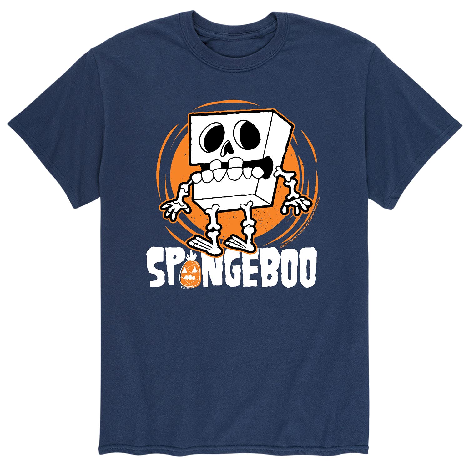 HYBRID APPAREL Men's Spongebob Squarepants Graphic T-Shirt - Short Sleeve Cotton Tee - Funny Cartoon Character Shirt for Casual Wear, Parties & Gifts