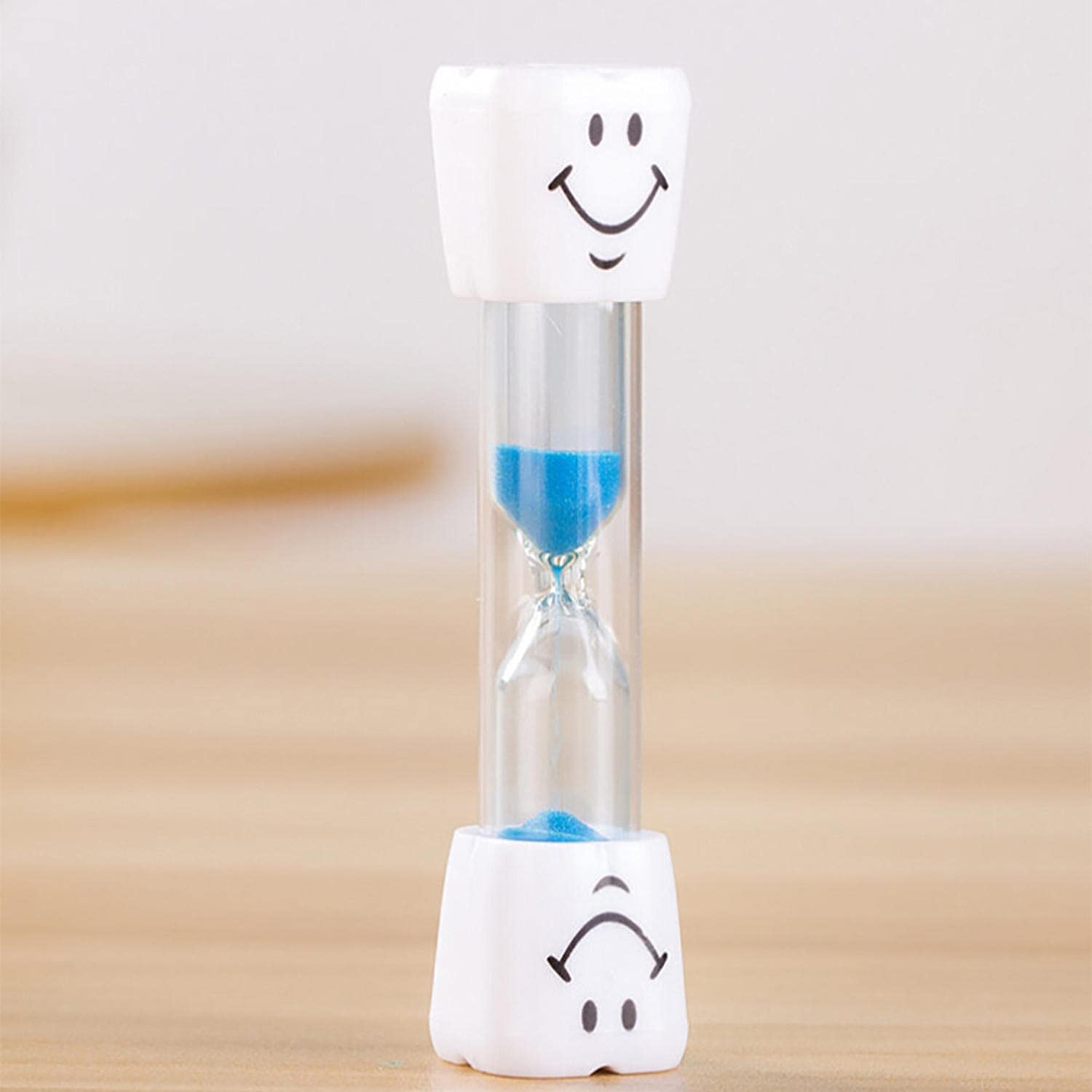 3-Minute Kids Toothbrush Timer with Smiley Face - Colorful Sandglass Sand Clock for Teeth Brushing & Desktop Decor | Perfect for Children's Dental Care Routine & Bathroom Organization