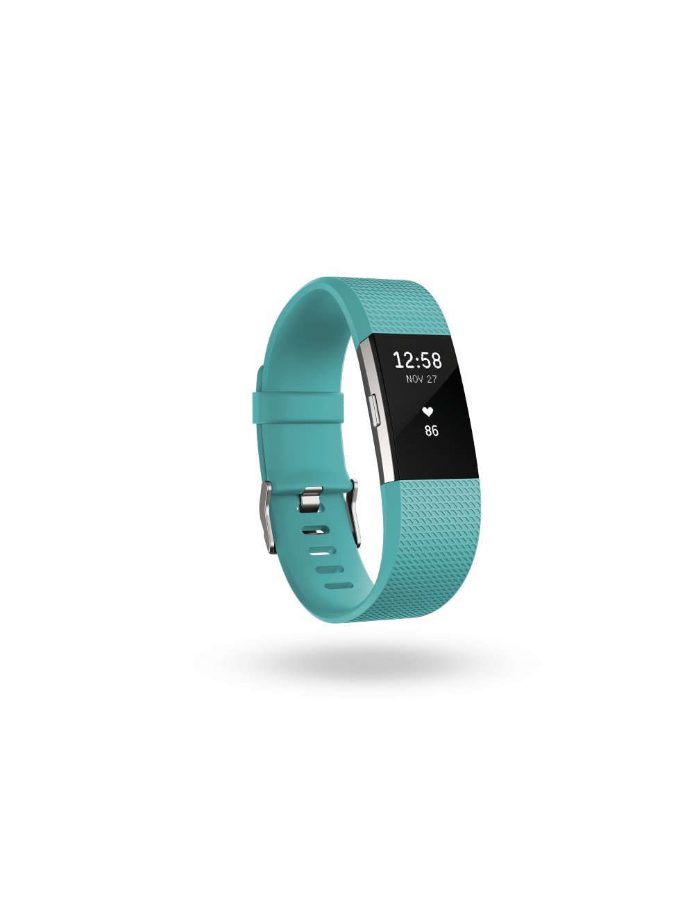 Fitbit Charge 2 Fitness Tracker with Heart Rate Monitor - Teal Large (International Version) - Perfect for Running, Gym Workouts & Daily Activity Tracking