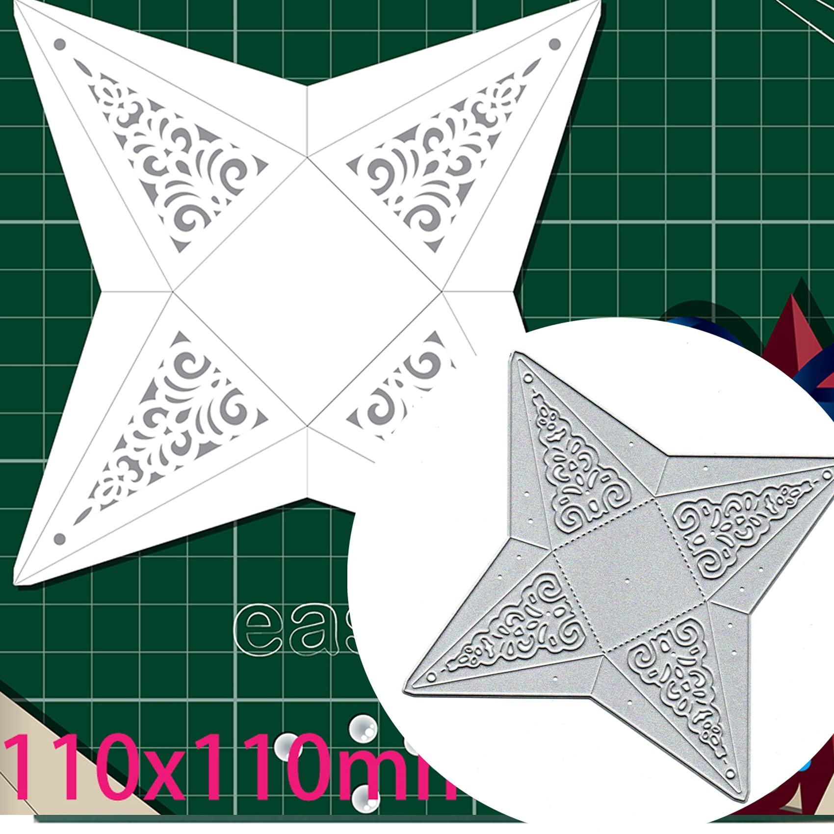Lemon Flower Metal Die Cuts for Scrapbooking & Cards - 4.33x4.33in