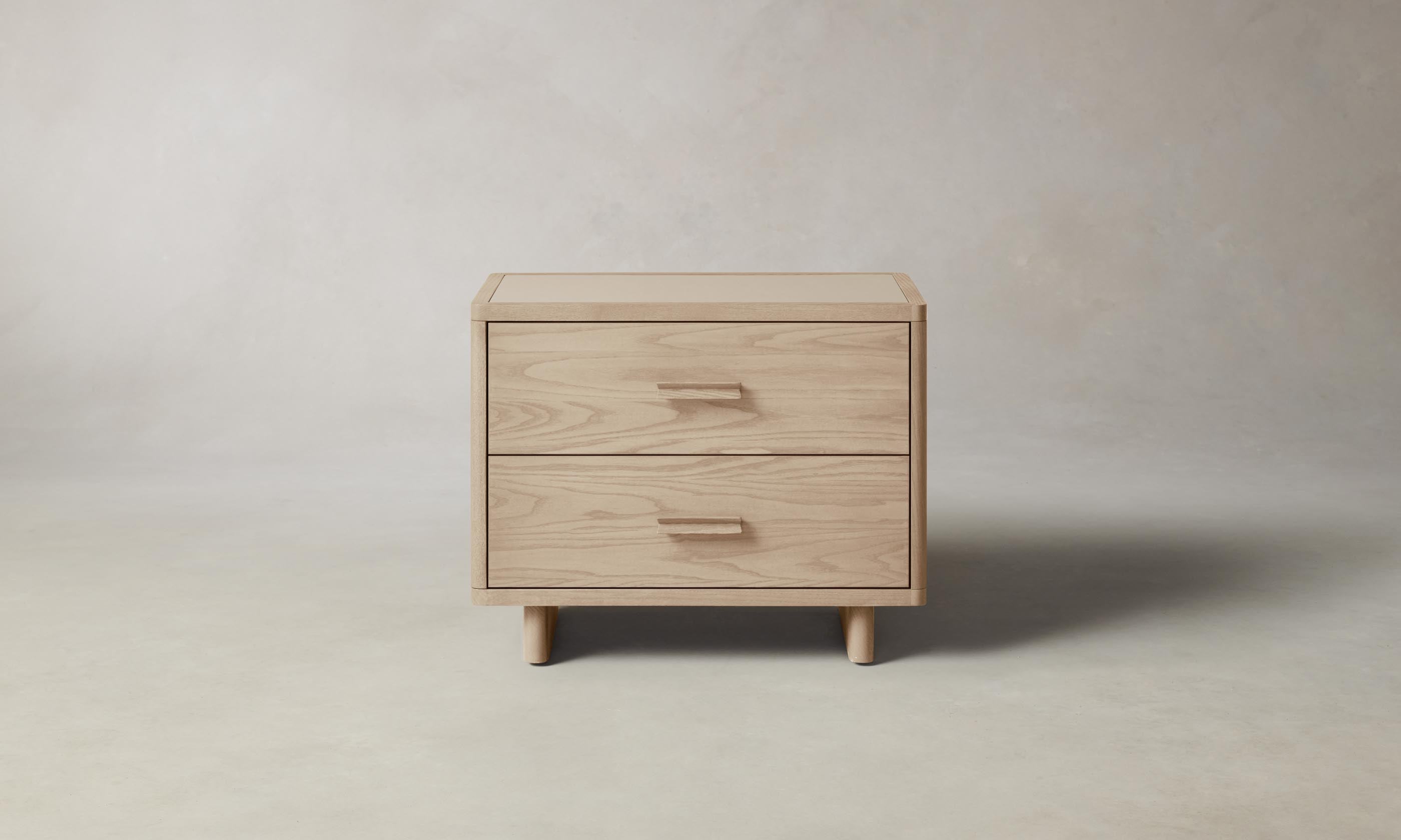 Clinton 2 Drawer Nightstand - Modern Bedside Table with Storage for Bedroom, Living Room & Office - Perfect for Small Spaces & Apartment Decor