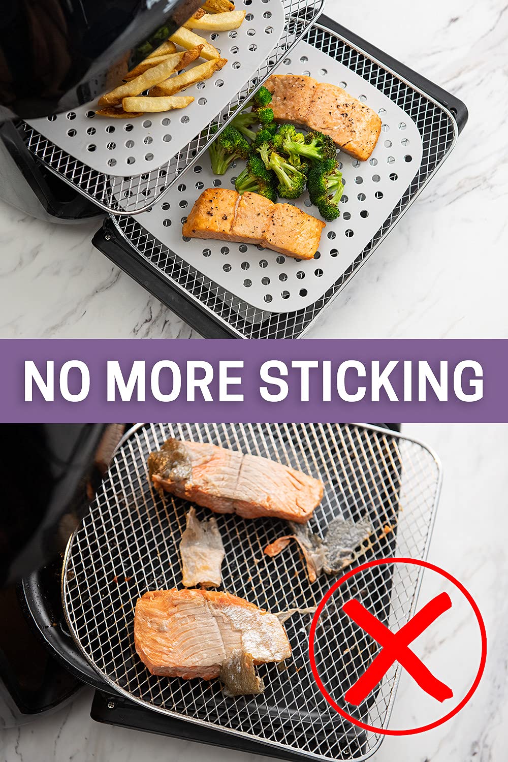 Non-Stick Air Fryer Silicone Liners 8.5